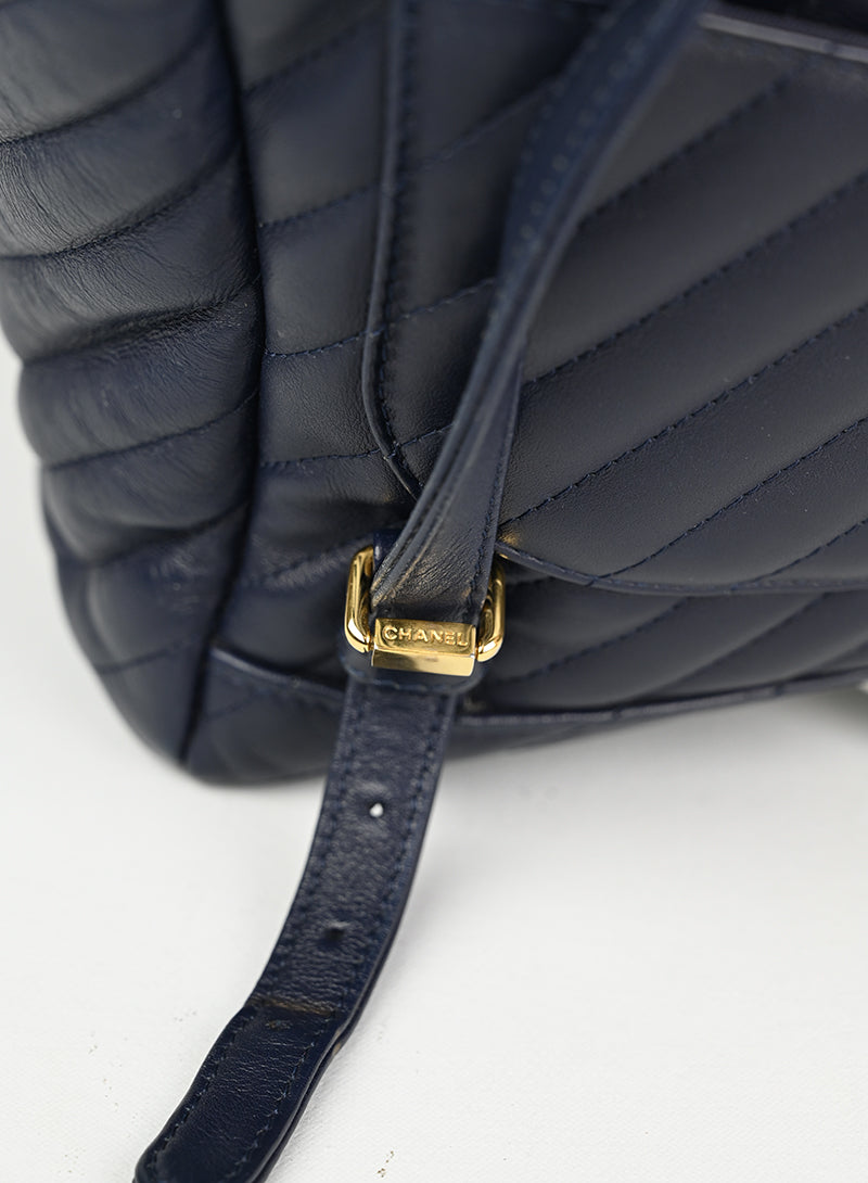 Chanel Blue Leather Backpack for Women - Stylish & Durable Designer Handbag for Work, Travel & Everyday Use