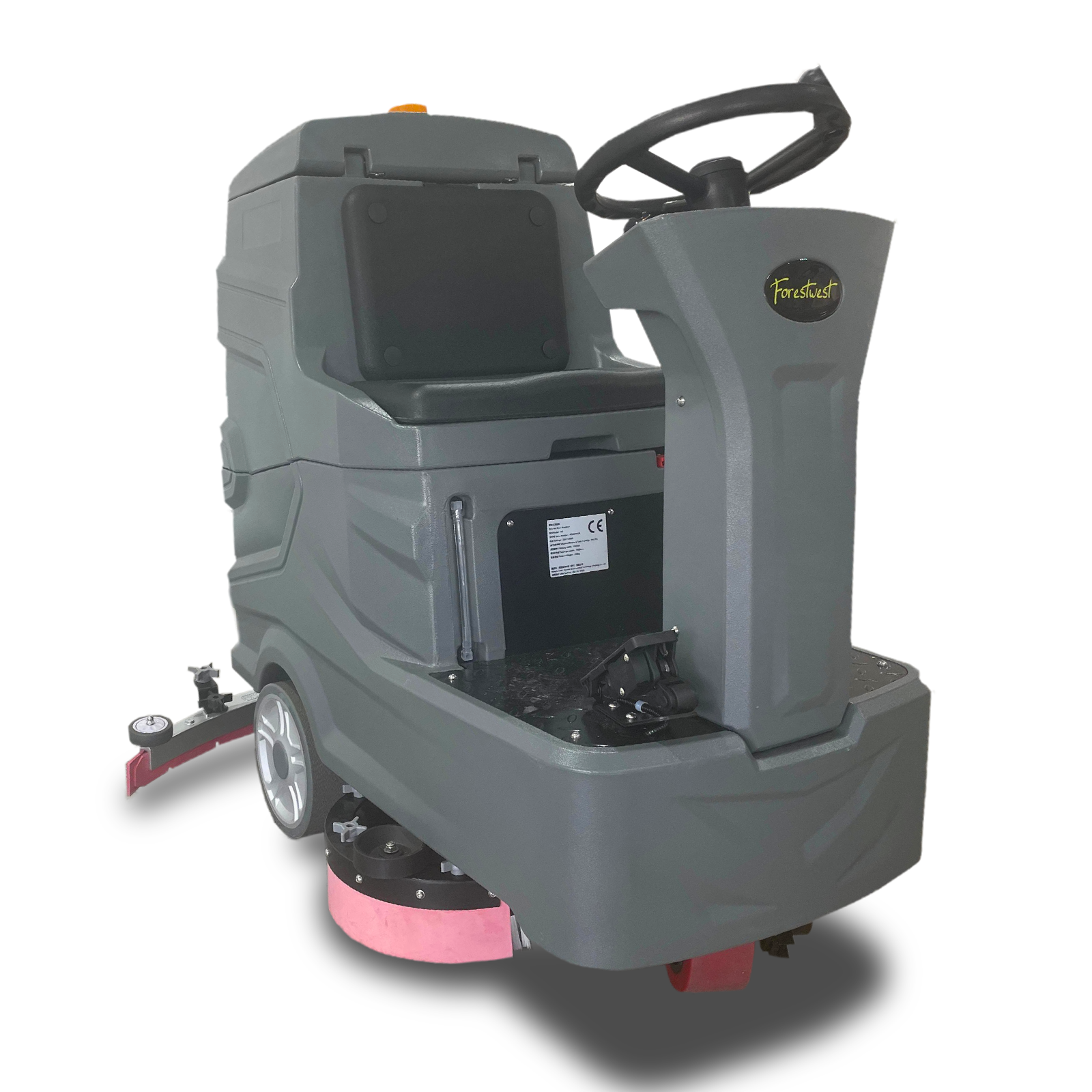 Forestwest BM903 Battery-Powered Ride-On Double Brush Floor Scrubber - Ideal for Hardwood, Tile & Laminate Floors in Homes, Schools & Offices