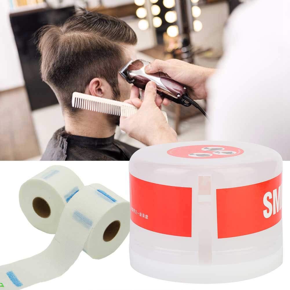 Disposable Barber Neck Strips - White Hair Cutting Neck Paper for Salon & Home Hairdressing - Ideal for Haircuts, Shaves & Styling