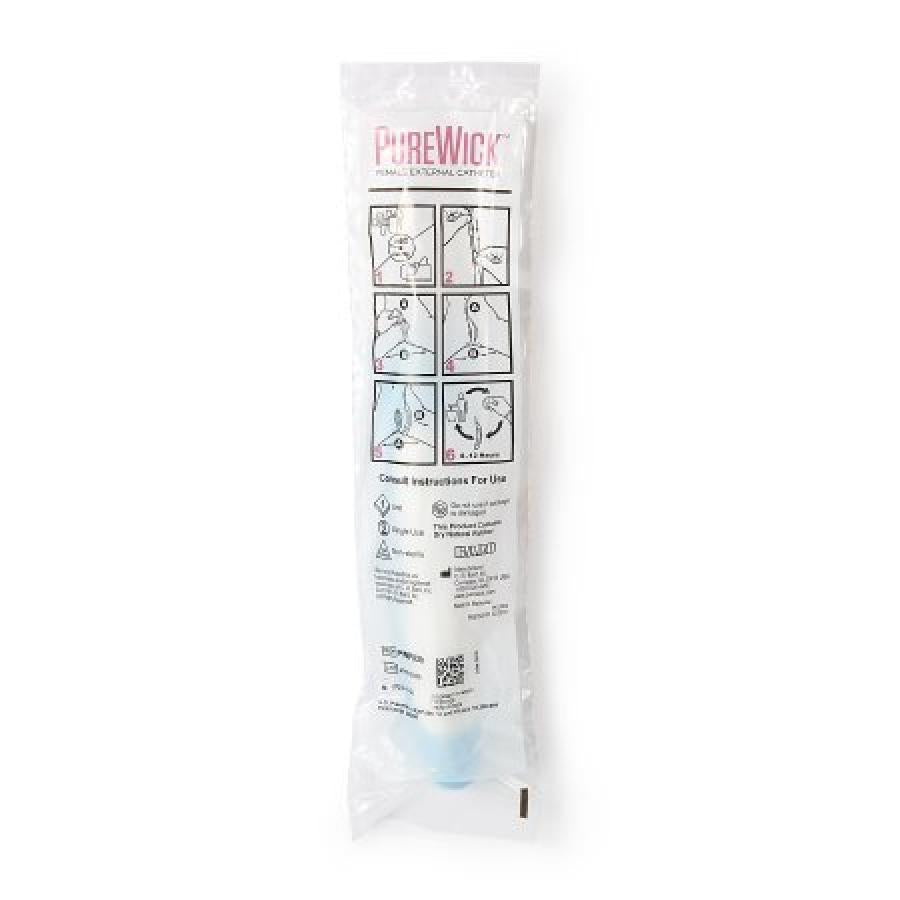 PureWick Female External Catheter for Urinary Incontinence - Latex-Free, One Size Fits Most, Non-Sterile, Single Patient Use (1 Count) - Ideal for Home Care, Hospitals & Mobility Challenges