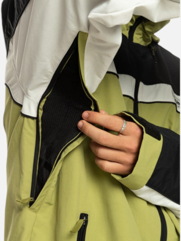 Quiksilver Snow Live Wire Olive Green Snow Jacket - Waterproof & Insulated Winter Coat for Skiing, Snowboarding & Outdoor Adventures