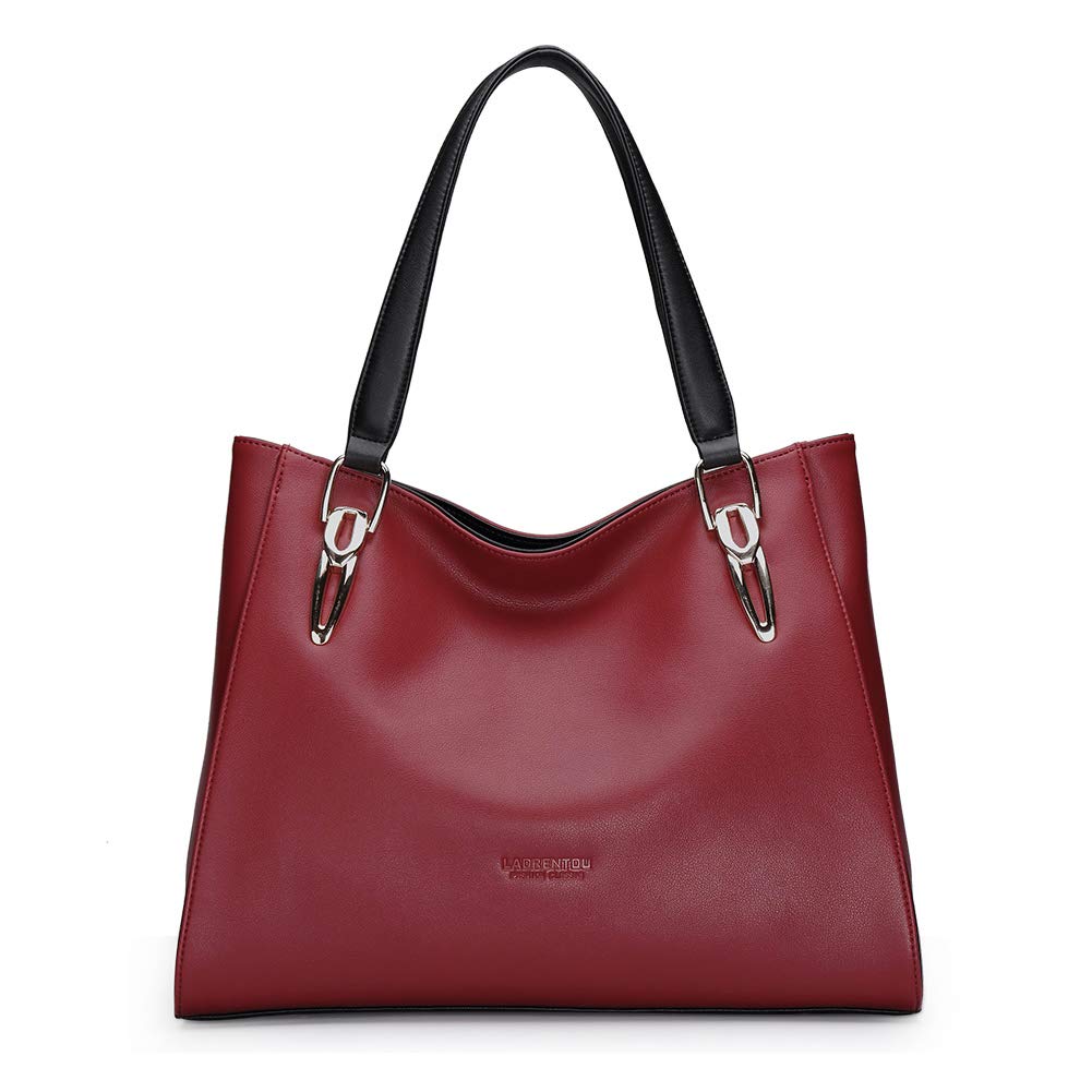 Premium Cow Leather Tote Handbags for Women - Stylish Top Handle Shoulder Bag with Pockets, Durable Leather Purse for Work, Travel & Everyday Use | Office Commute, Shopping & Business Meetings