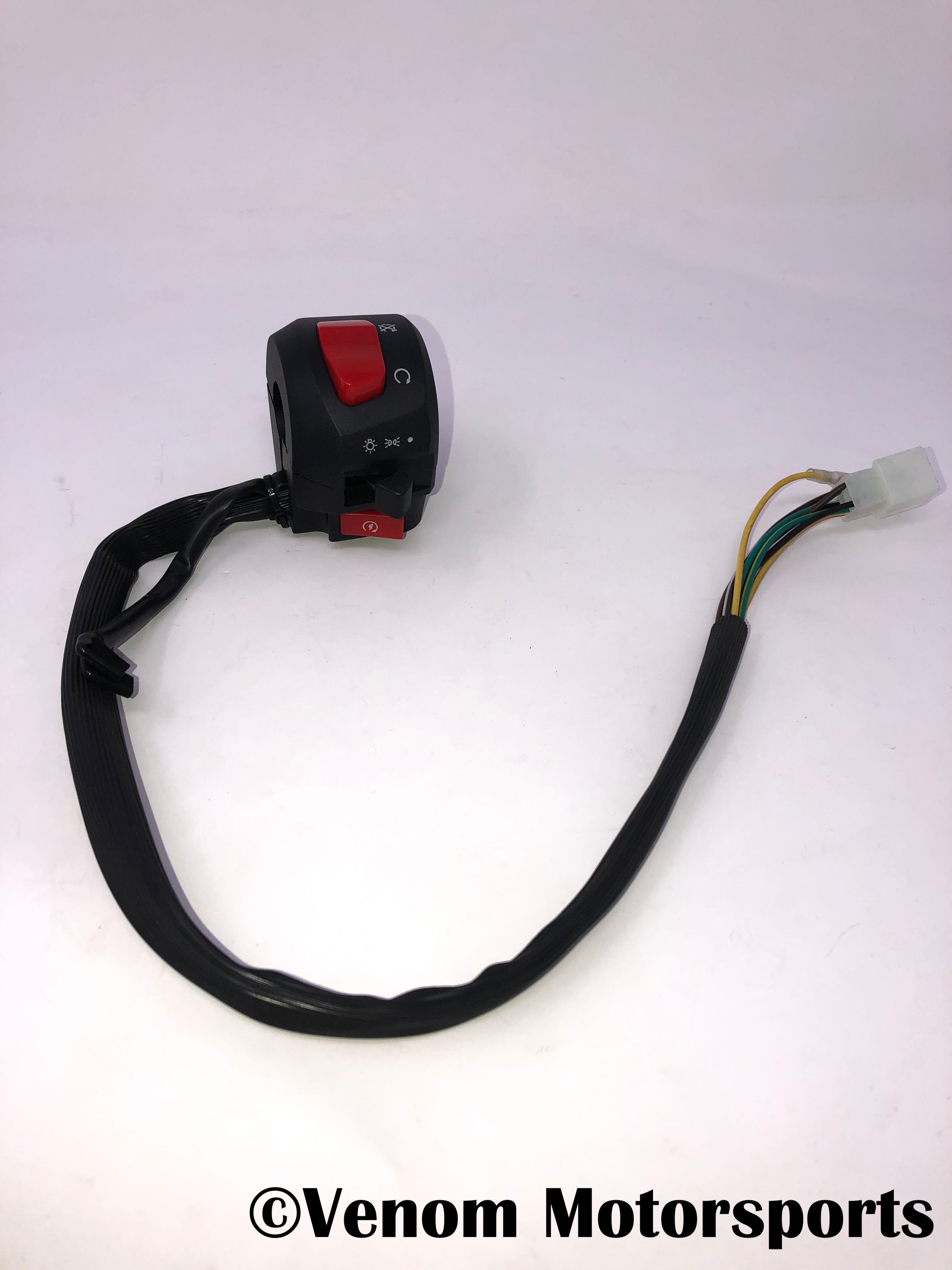 Venom X22 125cc Motorcycle Right Handlebar Switch Assembly (125001069) - Compatible with X22 Dirt Bikes & ATVs, Perfect for Off-Road Riding & Trail Adventures