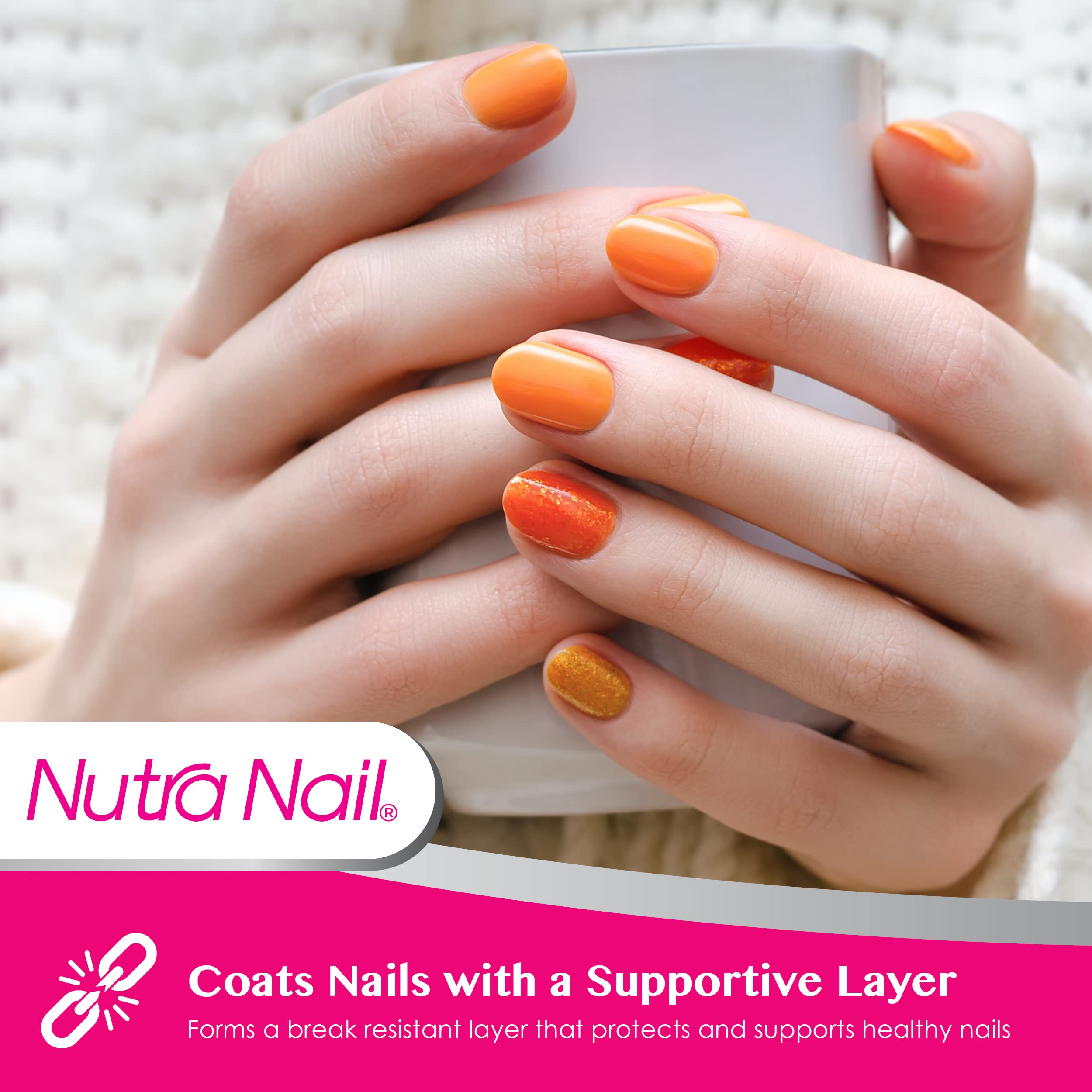 Nutra Nail 5 to 7 Day Growth Treatment & Invisible Flex Hardener - Strengthen & Repair Damaged Nails for Long-Lasting Manicures | Perfect for Weak, Brittle Nails at Home or Salon