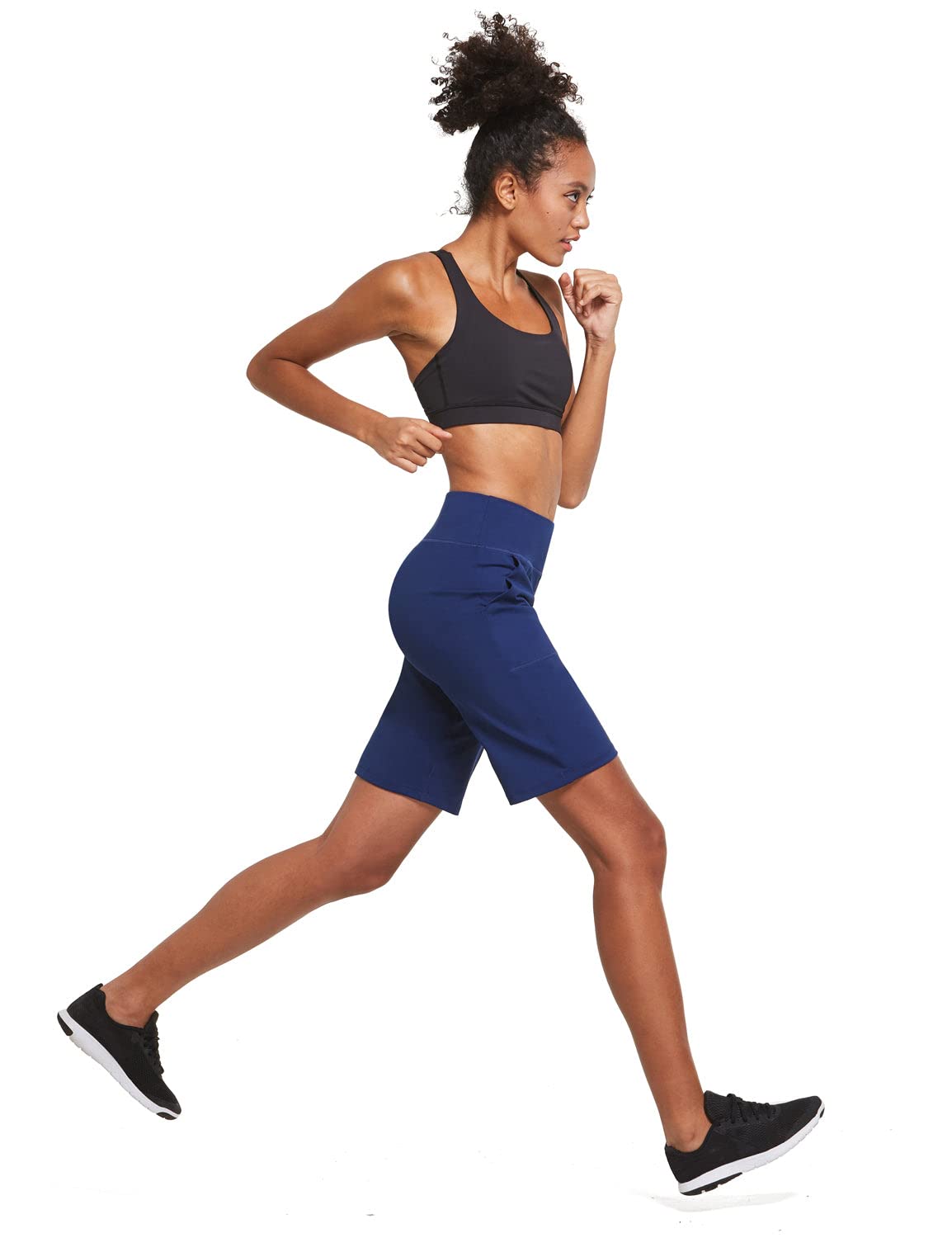BALEAF Women's High Waisted Bermuda Long Shorts 10