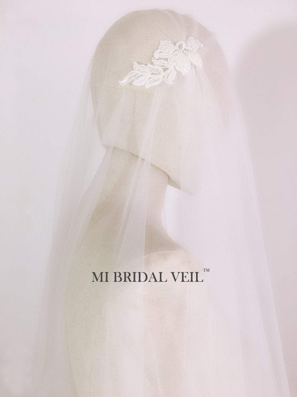 Juliet Cap Veil with Beading - 1920s Great Gatsby Wedding Veil - Vintage Bridal Headpiece for Wedding, Bridal Shower & Photo Shoots