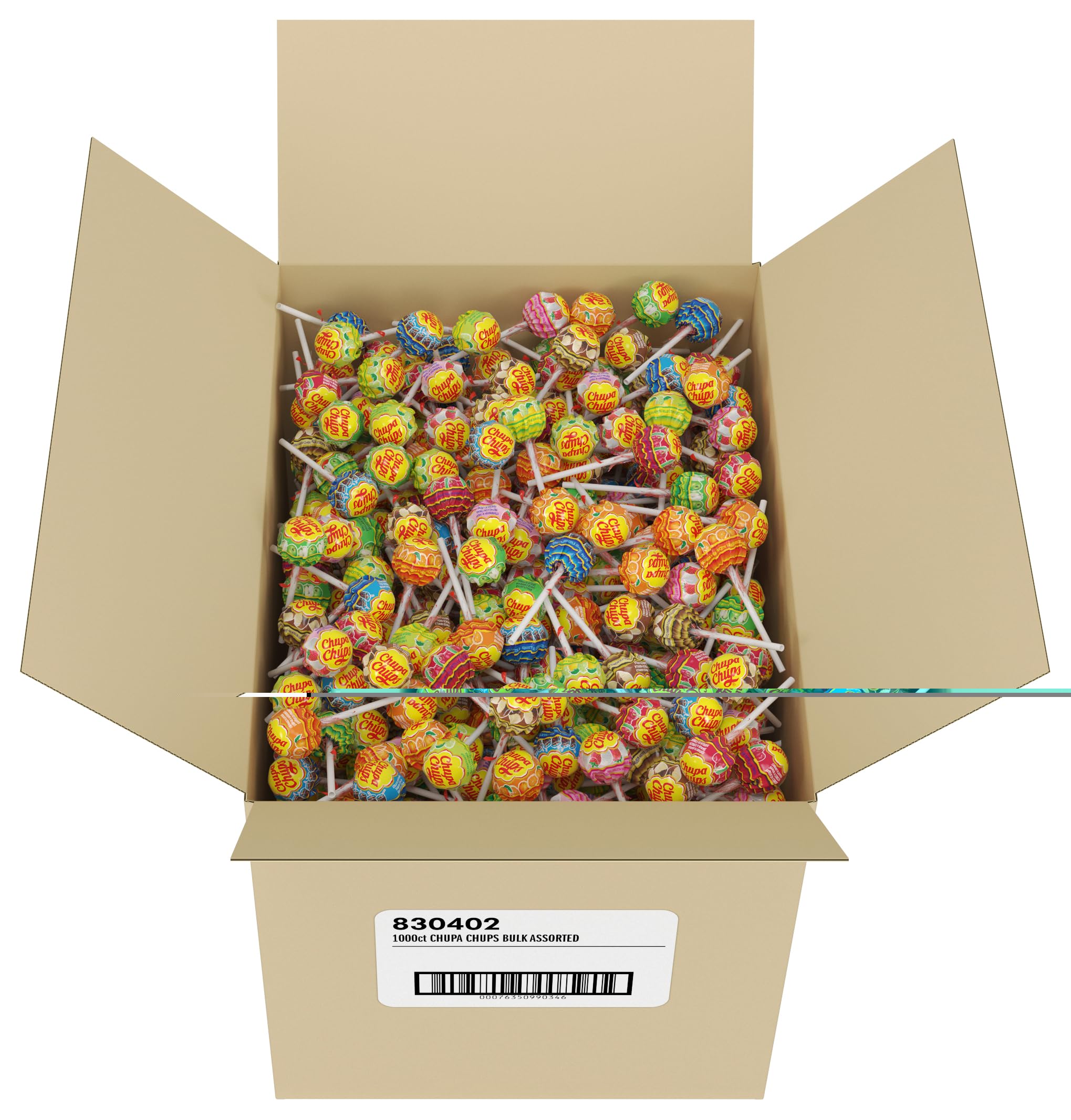 Chupa Chups Classic Bulk Lollipops - 1000 Individually Wrapped Suckers with 7 Delicious Flavors | Perfect for Birthday Parties, Halloween Treats, School Events & Candy Buffets