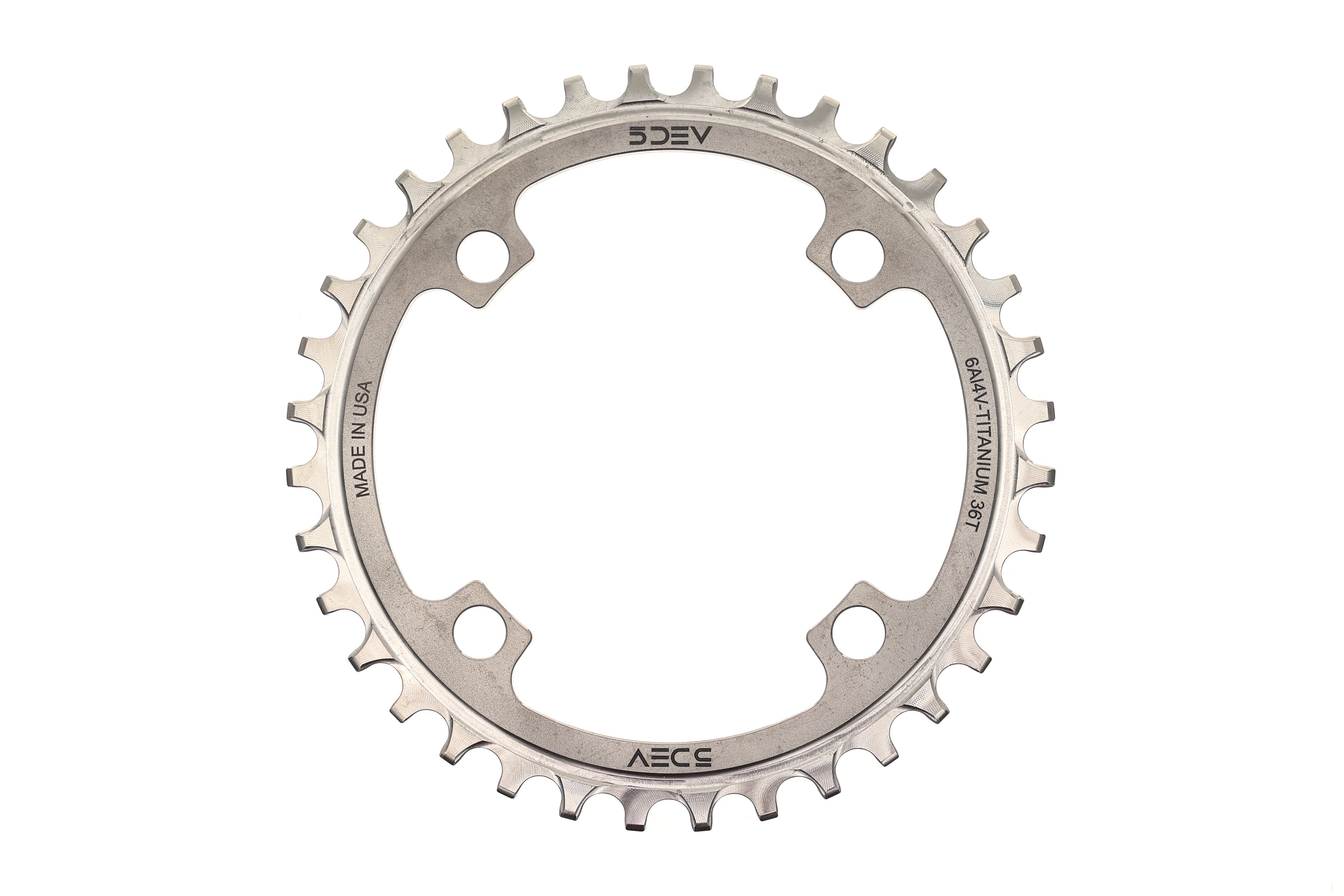 5DEV 104BCD Titanium Chainring - Lightweight & Durable Bike Sprocket for Road & Mountain Bikes | Perfect for Cycling Enthusiasts & Professional Riders