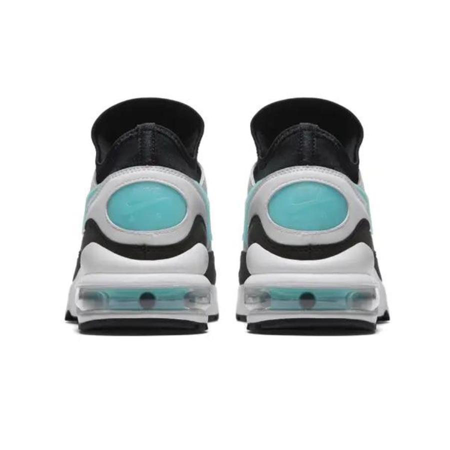 Nike Air Max 93 Running Shoes - Menthol White/Sport Turquoise/Black - Comfortable Cushioned Sneakers for Men | Perfect for Jogging, Gym Workouts & Casual Wear