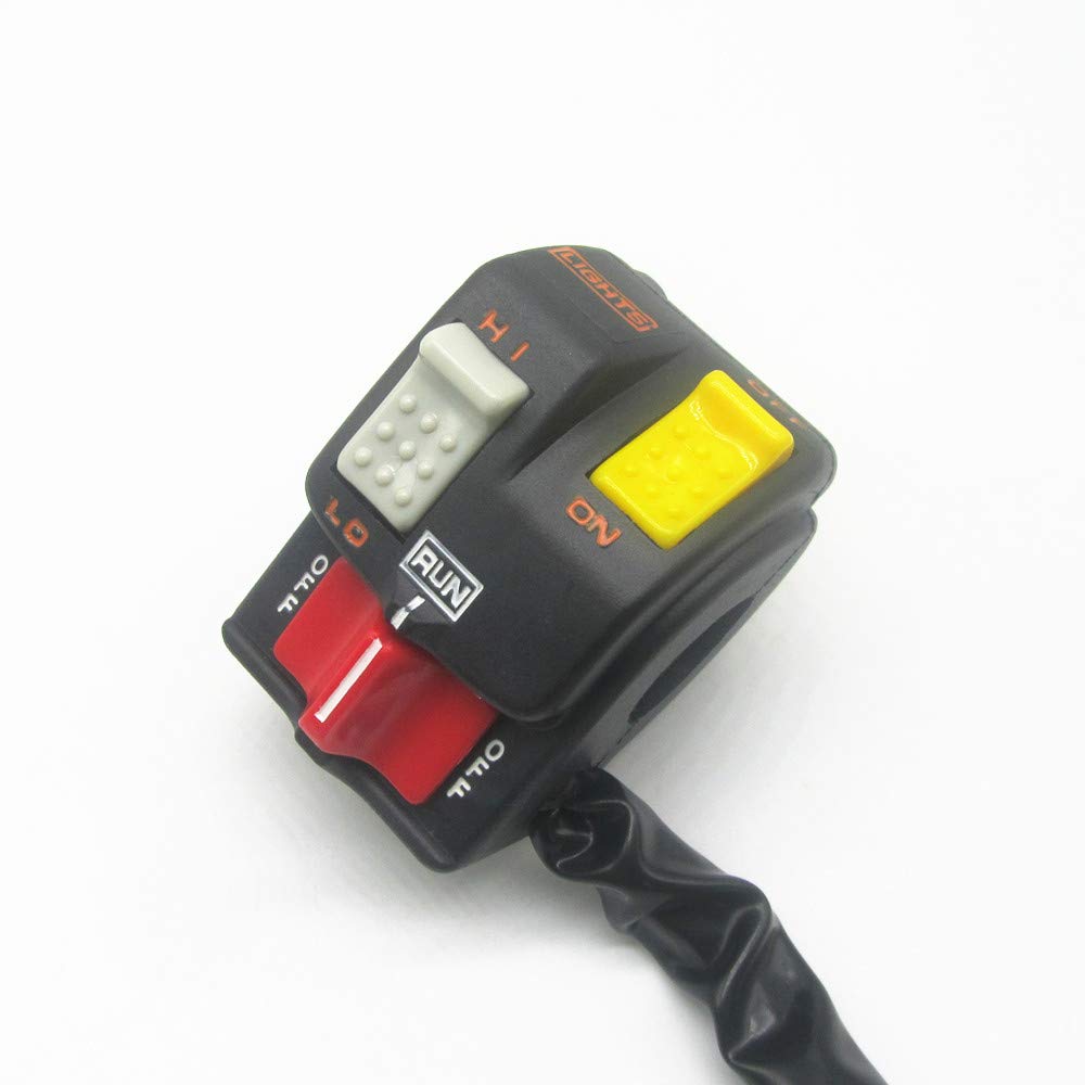 35200-HB5-020 L/H Switch Compatible with Honda ATC200X 1986-1987 - Light/Start/Kill Switch Replacement for Off-Road & Dirt Bike Riding
