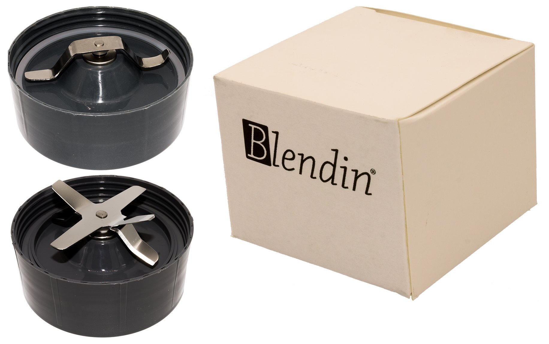 Blendin Extractor Blade and Milling Flat Blade with Gaskets - Compatible with Nutribullet 600W, 900W, NB-101B, NB-101S, NB-201, NBR-0601, NBR-1201, NB9-1301, 900 Pro Series Blenders - Perfect for Smoothies, Protein Shakes, and Food Processing