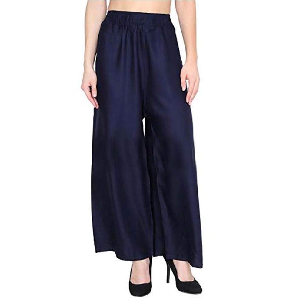 Sharvgun Women's Palazzo Pants - Comfortable Flowy Wide Leg Trousers for Casual, Office & Travel Wear