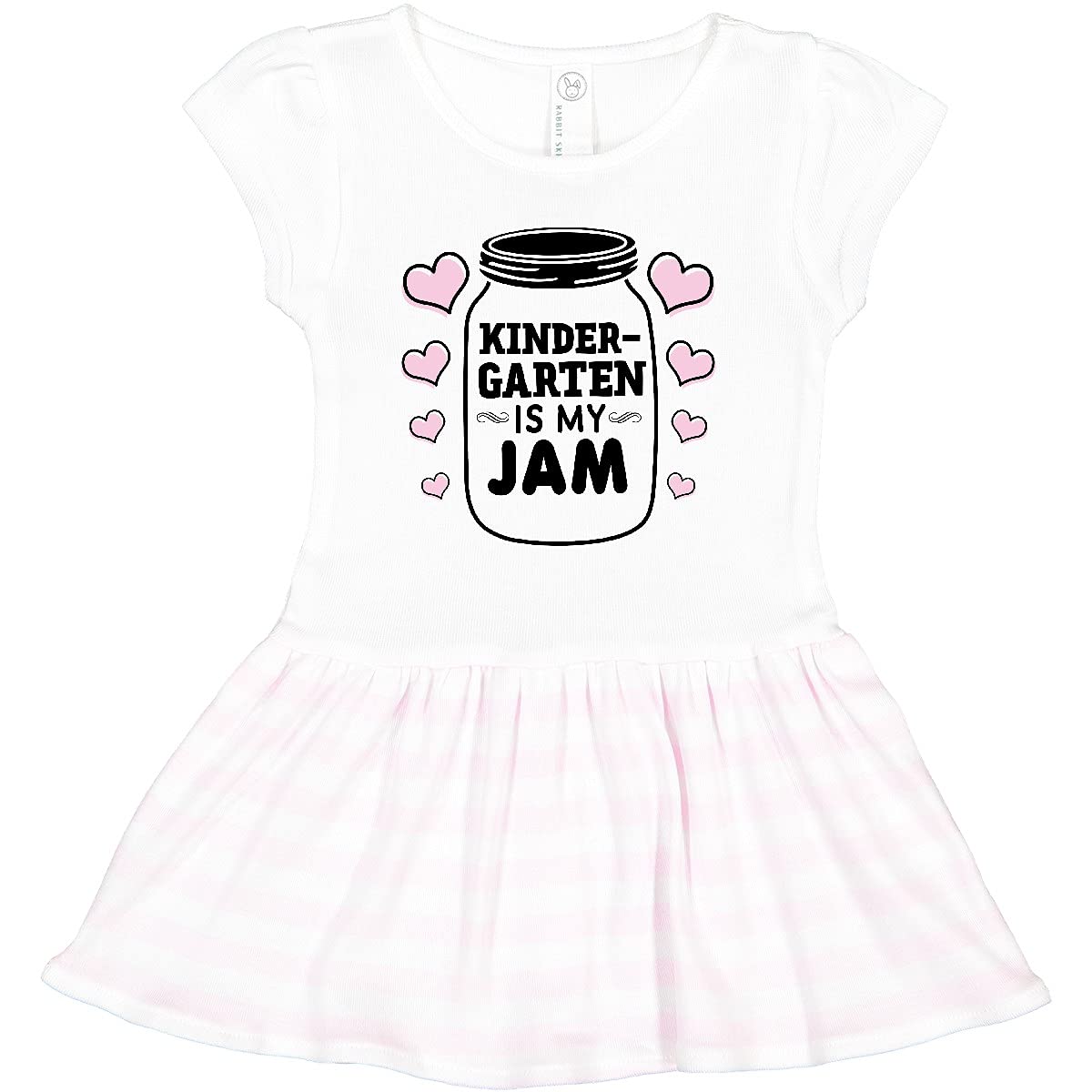 Inktastic Back to School Kindergarten is My Jam Toddler Dress - Cute First Day of School Outfit for Girls - Perfect for Preschool, Daycare & Playdates