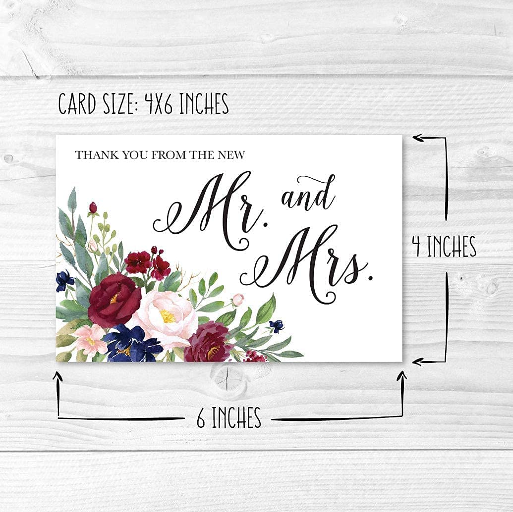 Hadley Designs 50 Floral Wedding & Well Wishes Cards with 24 Thank You Cards - Alternative Guest Book & Bridal Shower Games - Advice Cards for Bride & Groom - Perfect for Wedding Guestbooks, Bridal Showers & Anniversary Celebrations