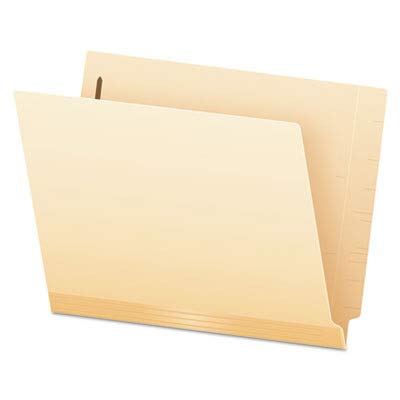 Premium Manila Laminated End Tab Folders with 2 Fasteners - Letter Size File Folders for Office, School & Home Organization - Durable Filing Solution for Documents, Reports & Records