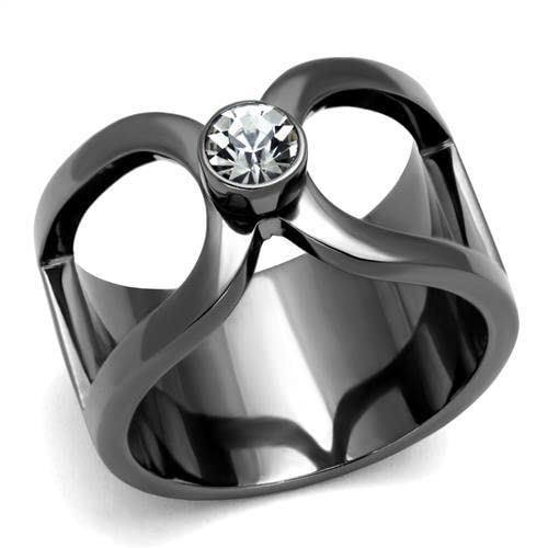 Zawadee Gun Ring - Stainless Steel with Crystal for Men | Stylish Gift