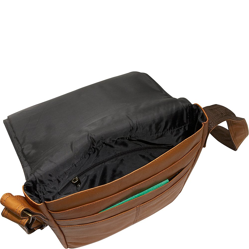 David King & Co. Small Vertical Messenger Bag for Men & Women - Lightweight Crossbody Shoulder Bag, Black, One Size - Perfect for Work, Travel & Daily Commute