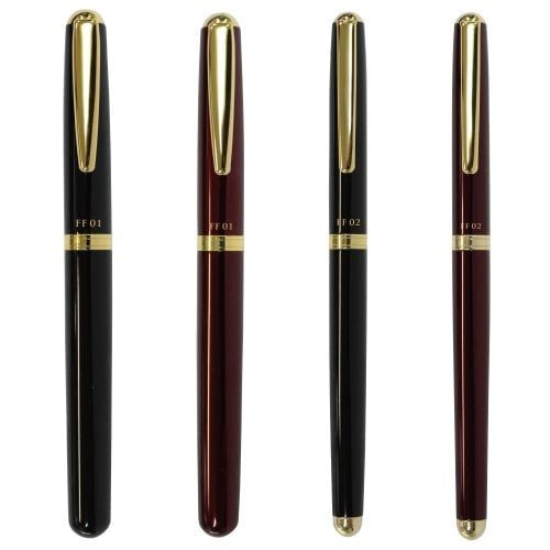 Premium Fountain Pens FF01 & FF02 with Gold Accents - Luxury Writing Instruments for Professionals & Collectors | Perfect for Office Use, Calligraphy, and Gift Giving
