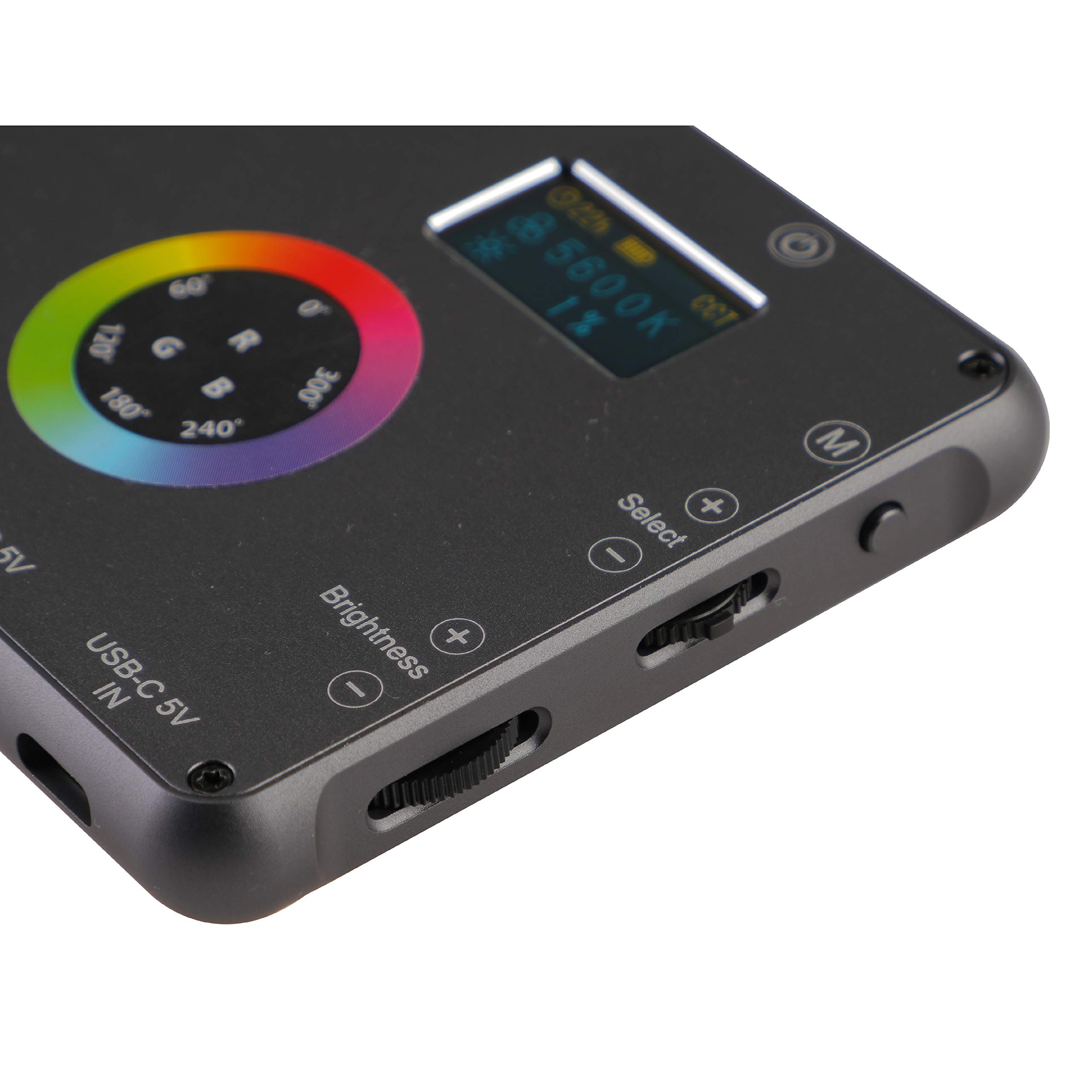 Phottix M200R RGB LED Light Panel - Ultra-Thin Portable Photography Lighting for YouTube, TikTok, Vlogging & Studio Shoots (PH81419) - Perfect for Content Creators, Live Streaming & Product Photography