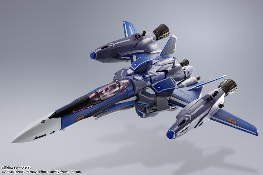 Bandai DX Chogokin Macross Frontier VF-25G Super Messiah Valkyrie Michael Blanc Custom Action Figure - Revival Version - Collectible Anime Robot Toy for Display & Play