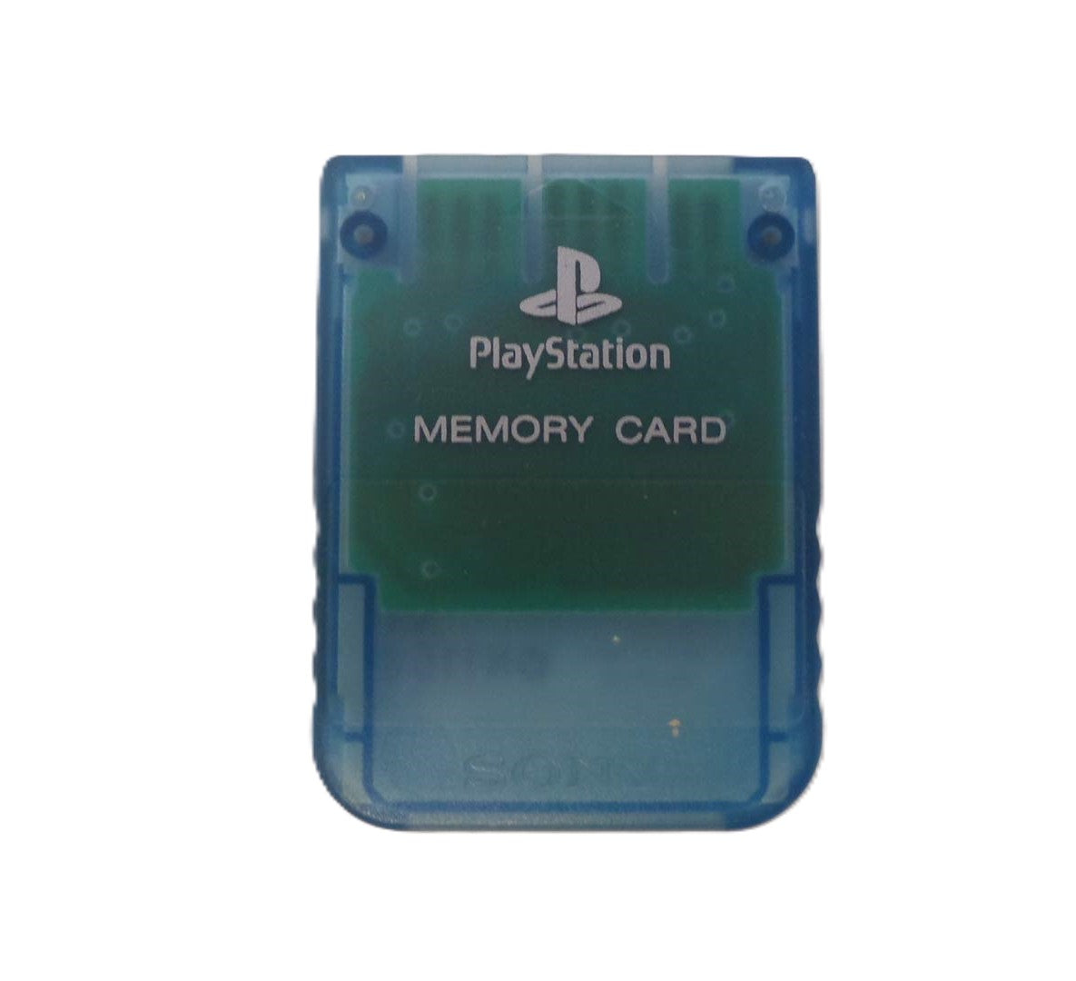 Original PlayStation Memory Card - 8MB Island Blue for PS1 & PS2 - Save Game Data - Compatible with All PlayStation Models - Perfect for Gaming Enthusiasts & Collectors