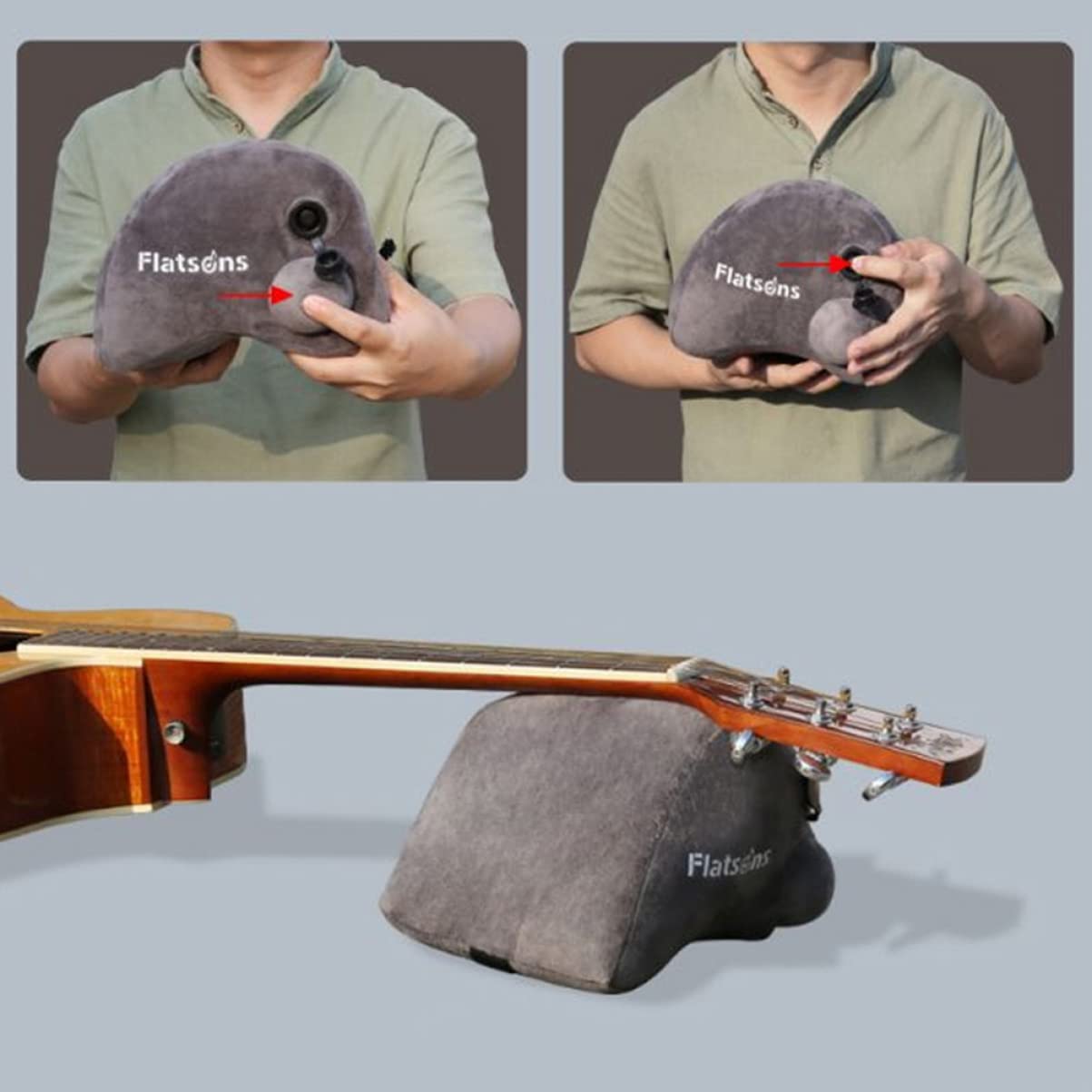 SUPVOX Inflatable Guitar Leg Rest Cushion - Portable & Easy to Store - Comfortable Support for Acoustic & Electric Guitars - Perfect for Practice, Performances & Travel