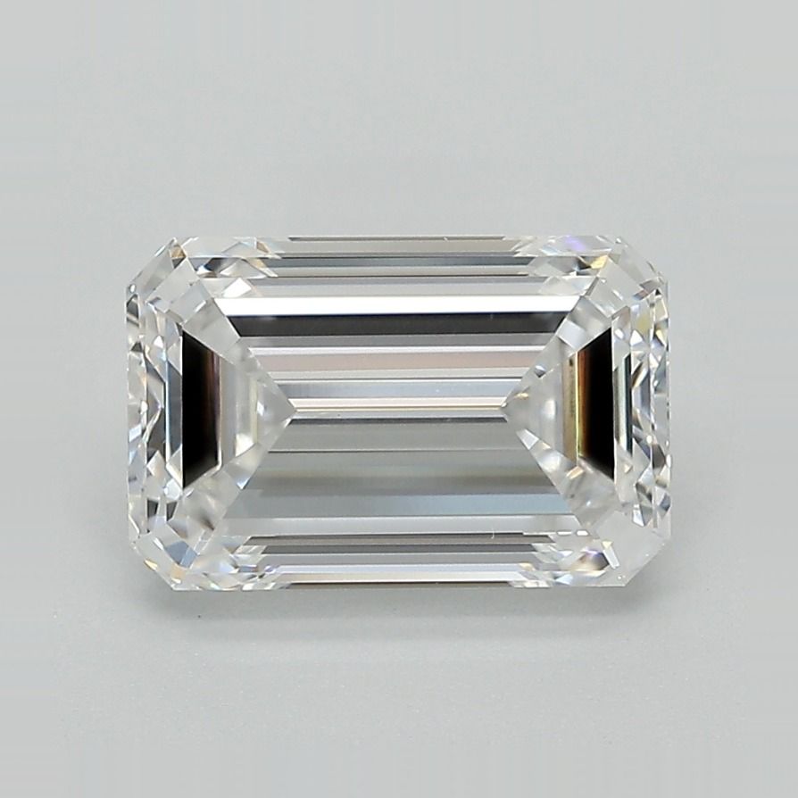 3 Carat E VVS2 Emerald Cut Lab Grown Diamond for Engagement Rings & Fine Jewelry