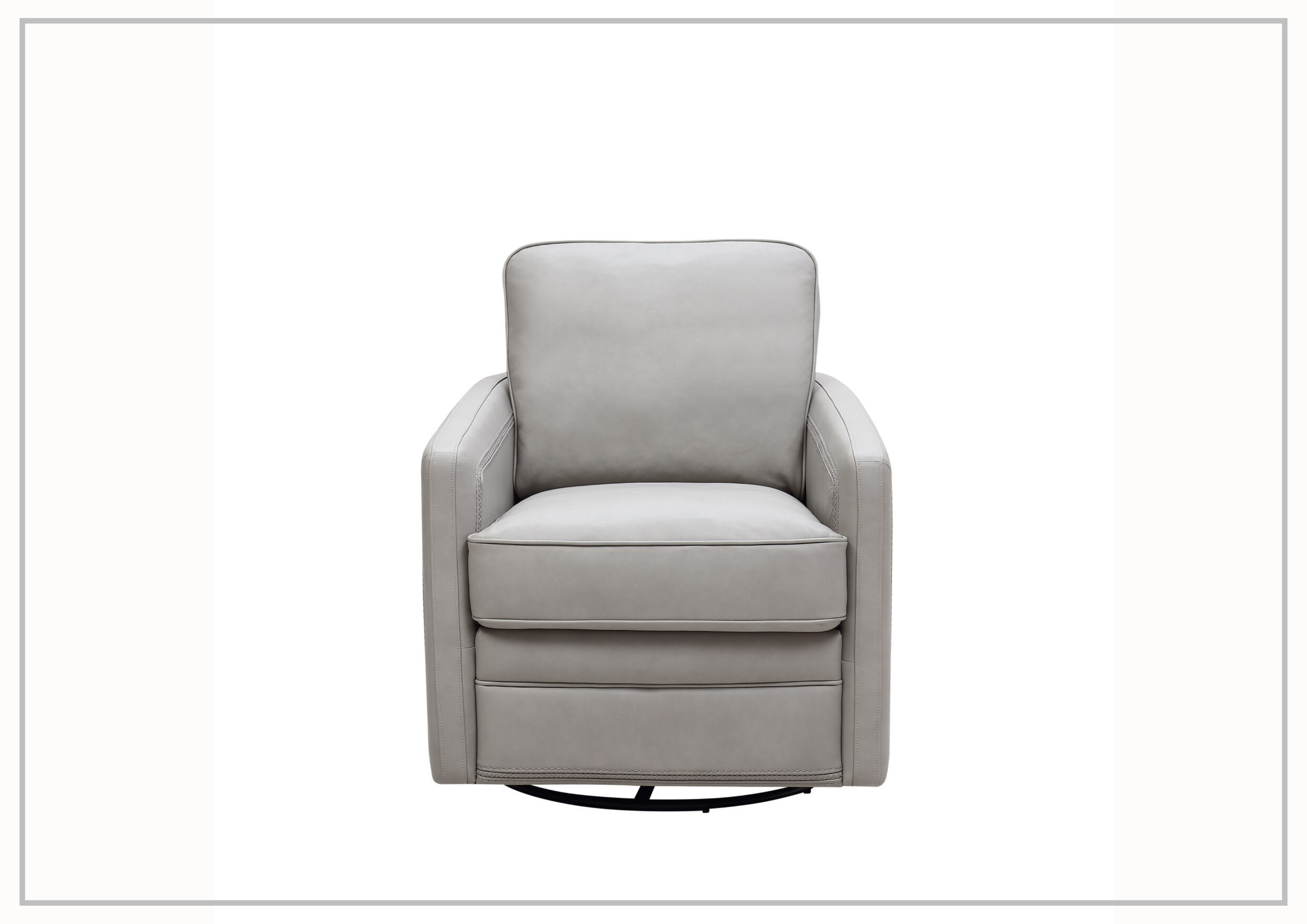 Gio Italia Torin Leather Glider Swivel Chair - Modern Recliner for Living Room, Office & Lounge - Premium Leather Gliding Rocker with 360° Swivel Base