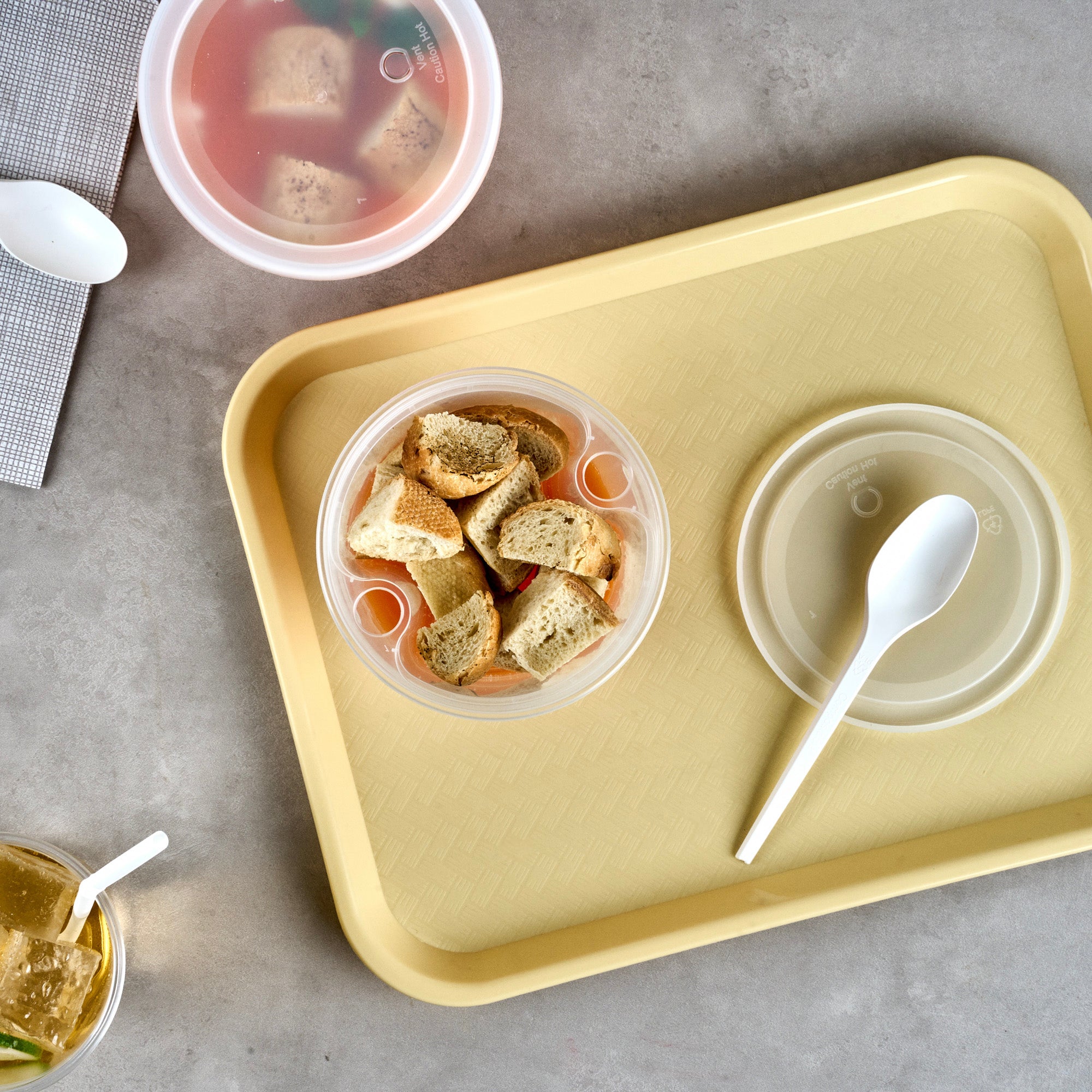 16 oz Round Clear Plastic Soup Container Insert - Fits 32/40/48 oz Containers, Microwave Safe (50 Count) - Perfect for Takeout, Meal Prep & Restaurant Food Storage