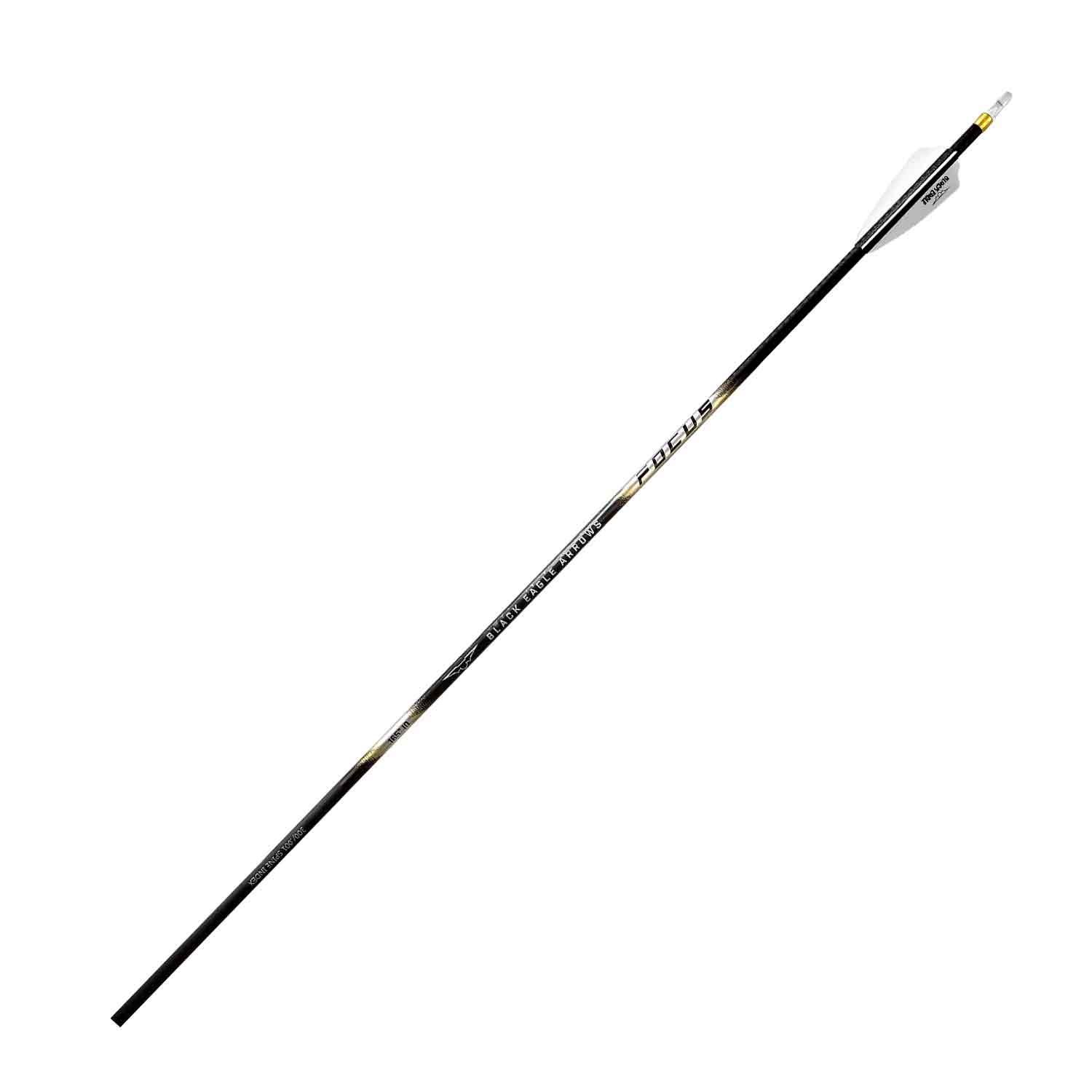 Black Eagle FOCUS V1 Fletched .165 Carbon Arrows - High Performance Hunting Arrows for Target Practice & Bowfishing | Perfect for Outdoor Sports & Archery Competitions