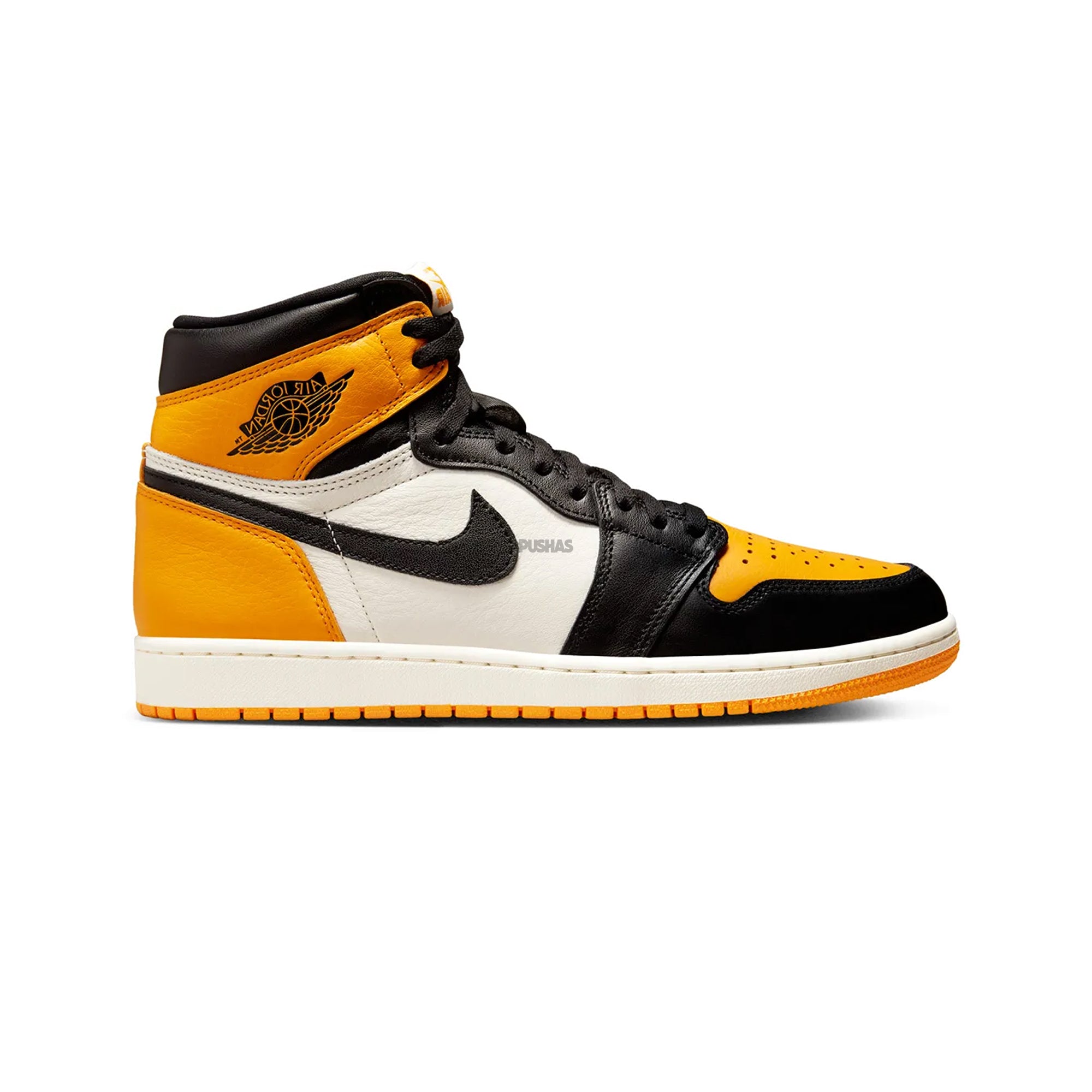 Air Jordan 1 Retro High OG 'Yellow Toe' GS Sneakers (2022) - Classic Basketball Shoes for Women & Girls - Perfect for Streetwear, Sports & Casual Outfits