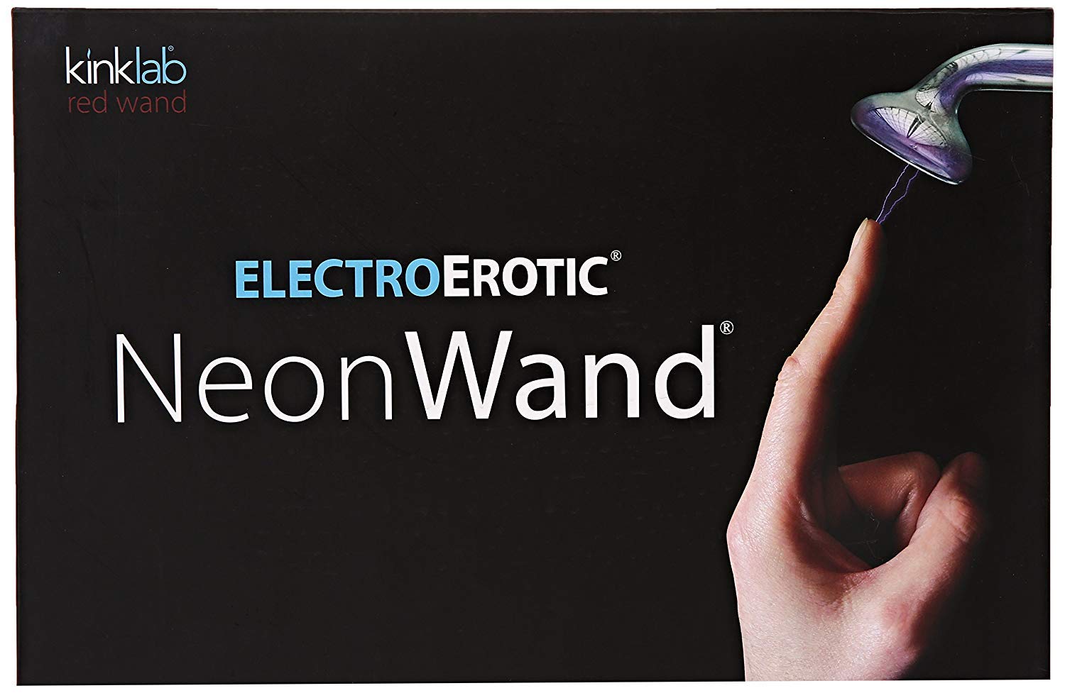 Neon Wand with Red Handle & Attachments - US Plug for Glow Parties, Raves & Nightlife Events