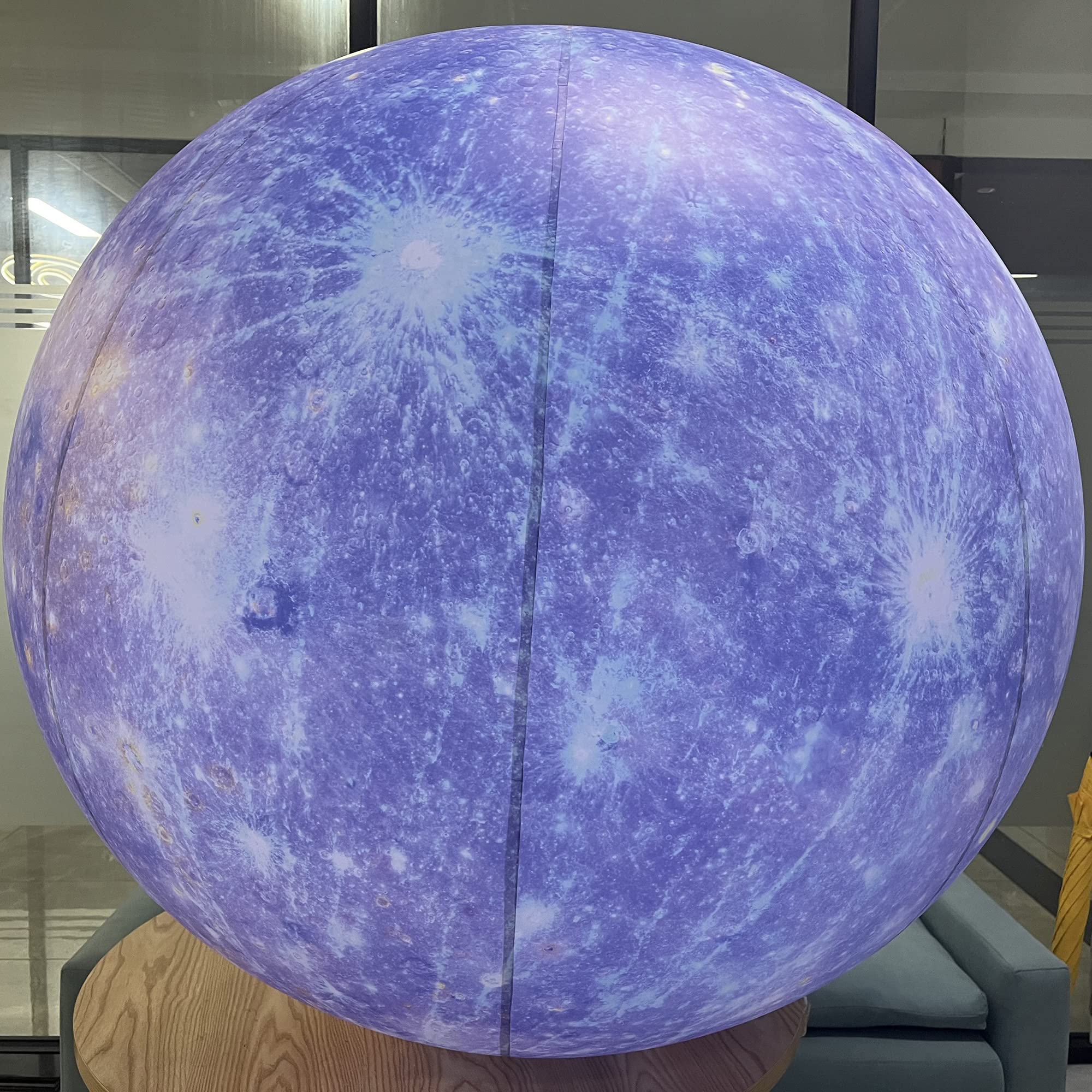 Sayok 40-Inch Large Inflatable Solar System Planets - 0.25mm PVC Mercury Balloon for Science Education & Planetarium Decor | Perfect for Classroom Learning, Astronomy Parties & Space-Themed Events