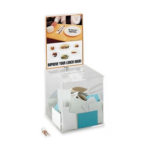 Large Acrylic Collection Box with Lock - Secure Display Case for Coins, Jewelry & Collectibles - Perfect for Home Storage & Showcase