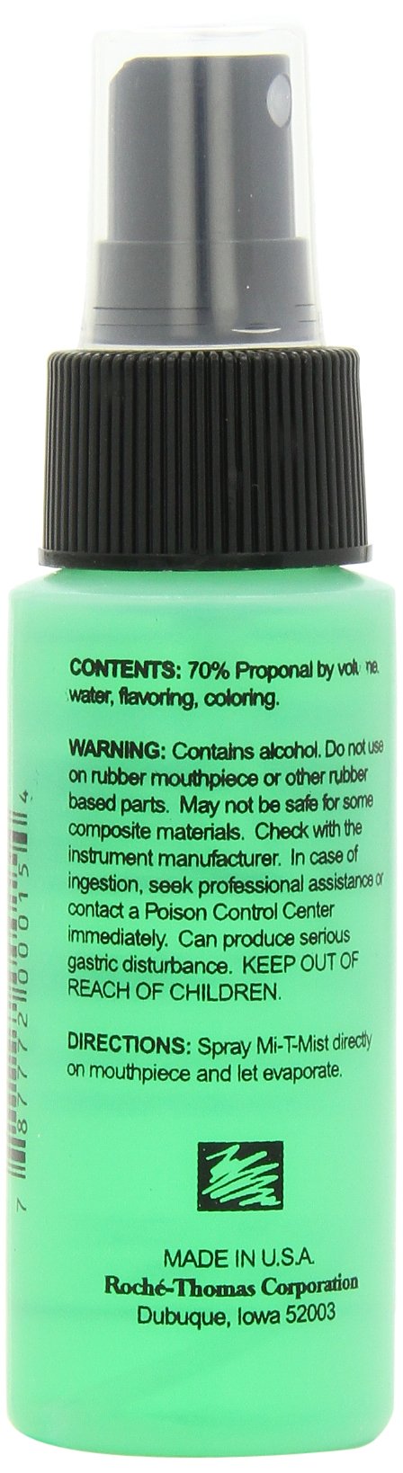 Roche Thomas Mi-T Mist Mouthpiece Cleaner - Sanitizing Spray for Wind Instruments, Dental Appliances & CPAP Masks - Eliminates Bacteria & Odors - Safe for Daily Use on Brass, Woodwind & Medical Devices