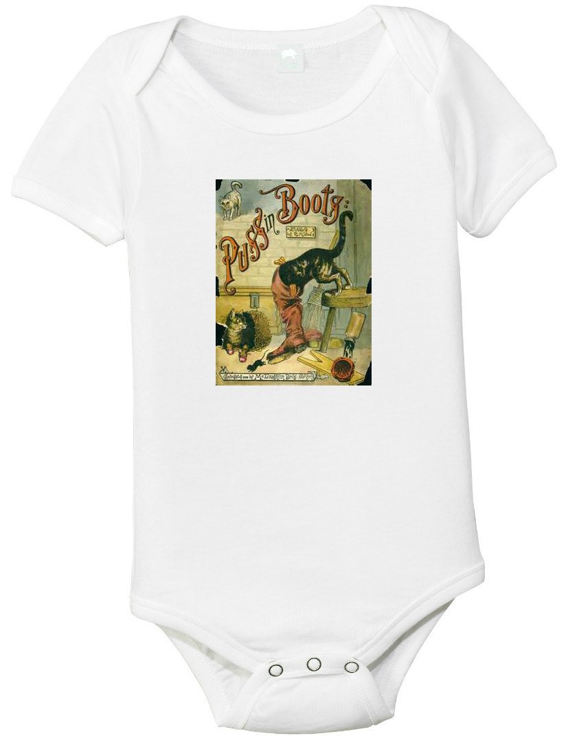 Vintage Puss in Boots Baby Bodysuit for Newborns & Infants