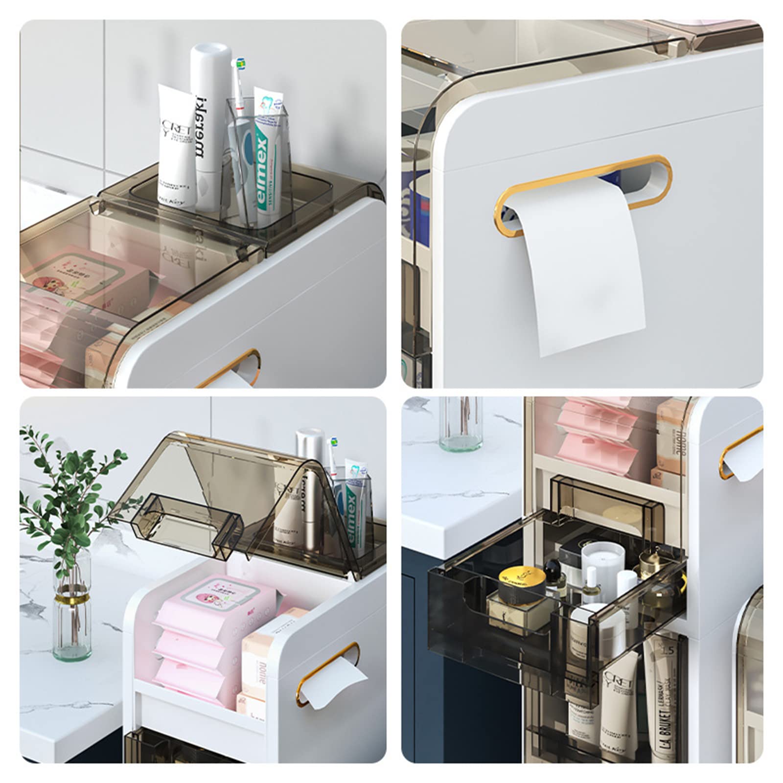 Narrow Slim Bathroom Storage Cabinet - 6.69