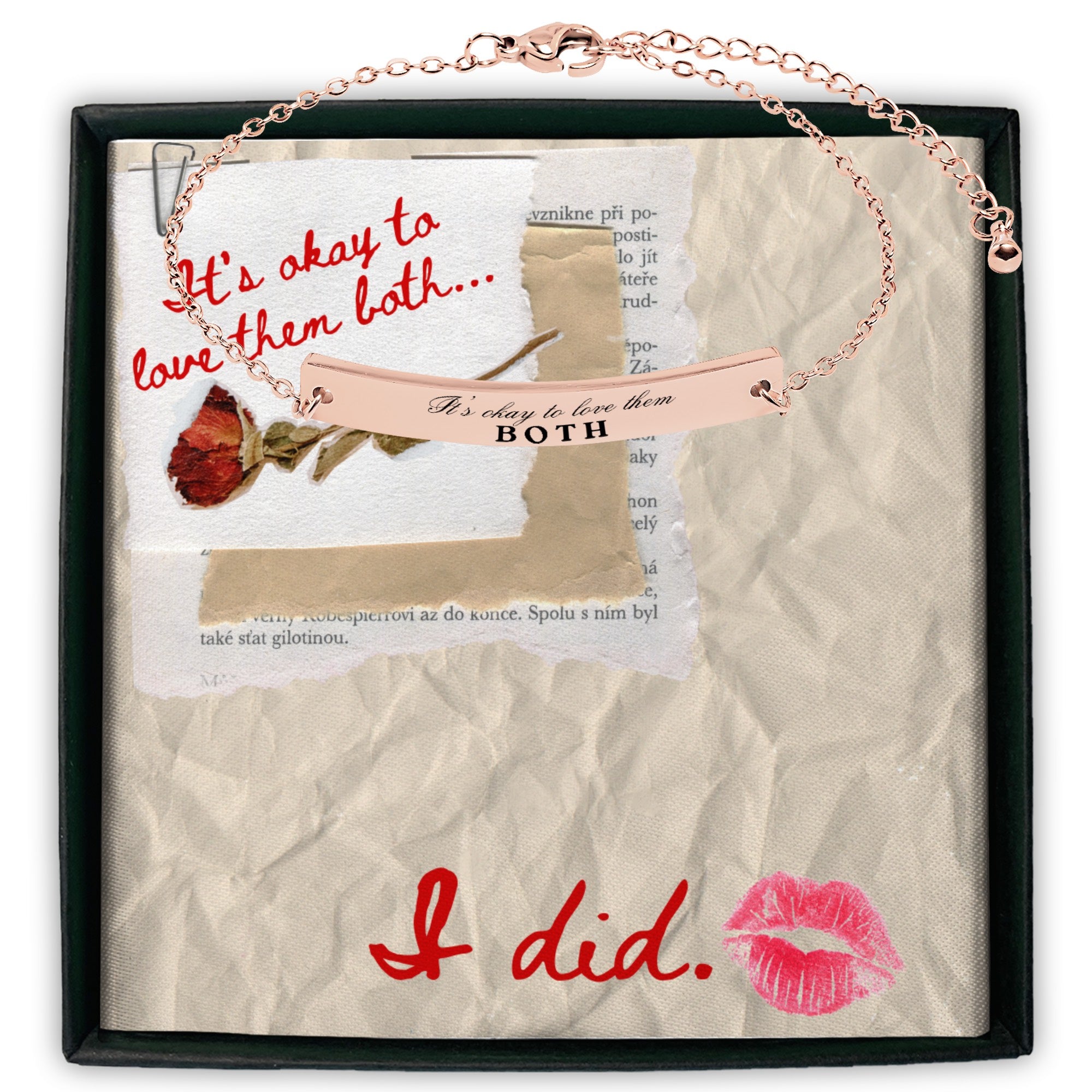 Love Them Both Bracelet - Adjustable Couple Friendship Bracelet for Women & Men - Perfect for Valentine's Day, Anniversary & Everyday Wear