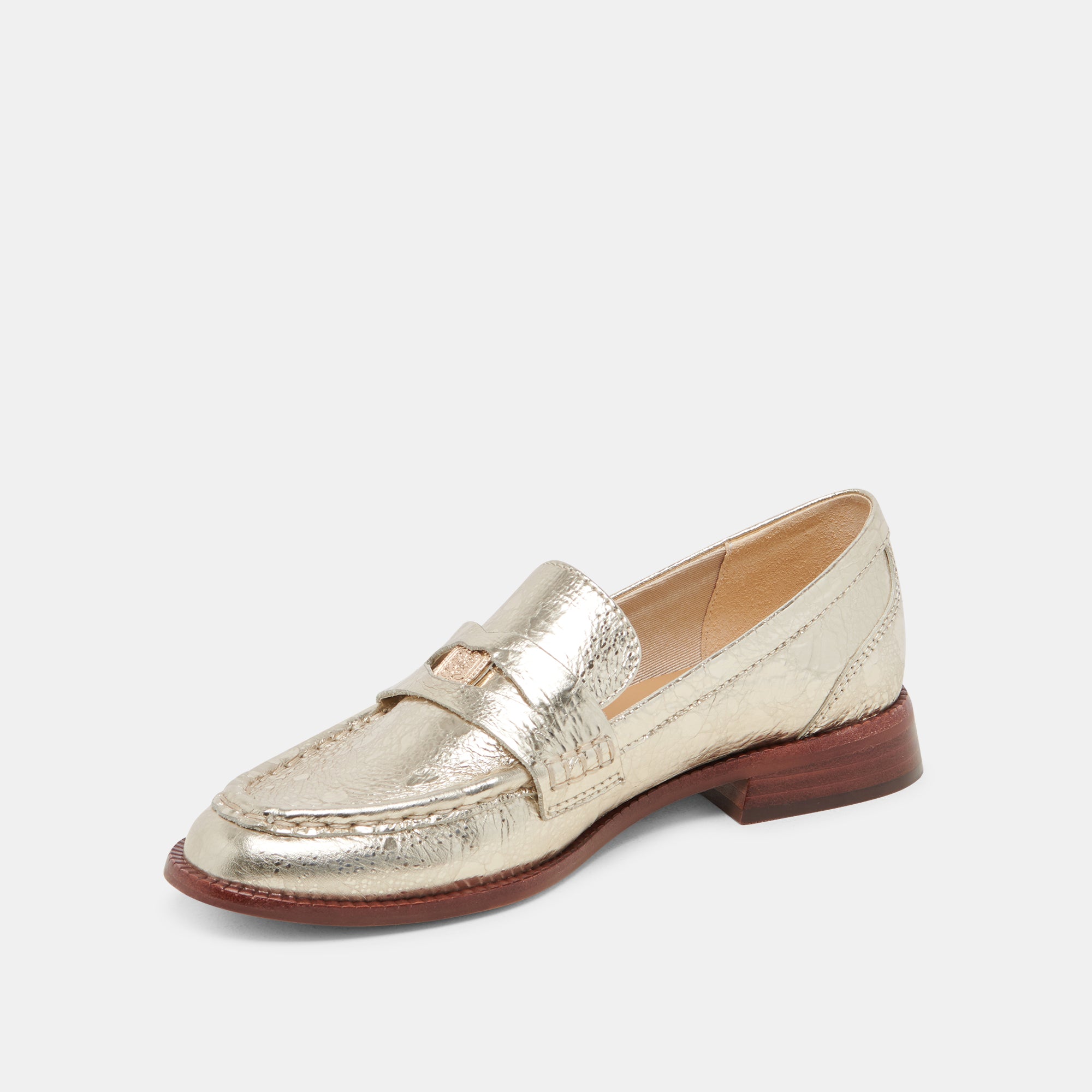 HILLY WIDE LOAFERS PLATINUM COIN - Comfortable Slip-On Shoes for Women, Fashionable Casual Footwear for Office, Travel & Everyday Wear