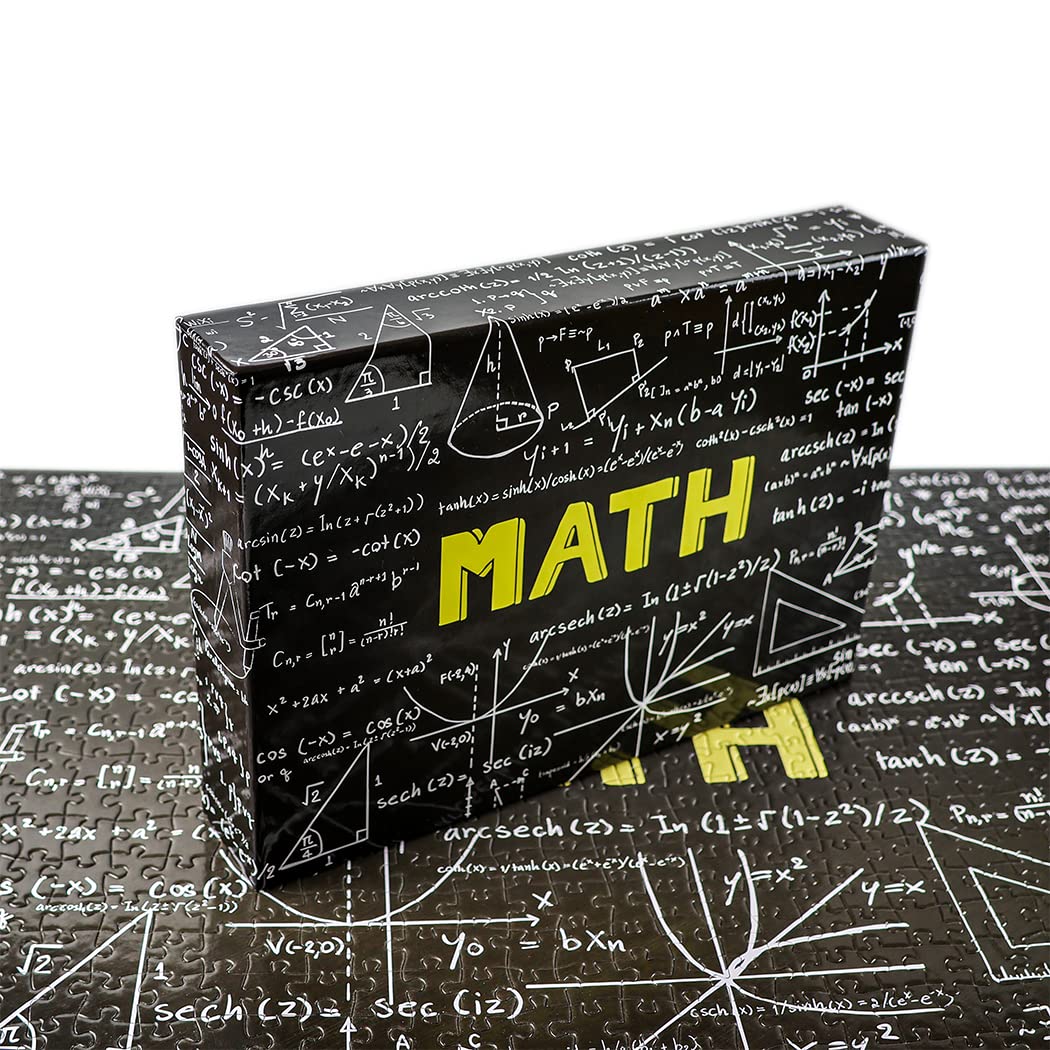 Bgraamiens 1000-Piece Math Puzzle - Challenging Black and White Board Game for Adults & Teens | Perfect for Family Game Night, Brain Training & Home Decor