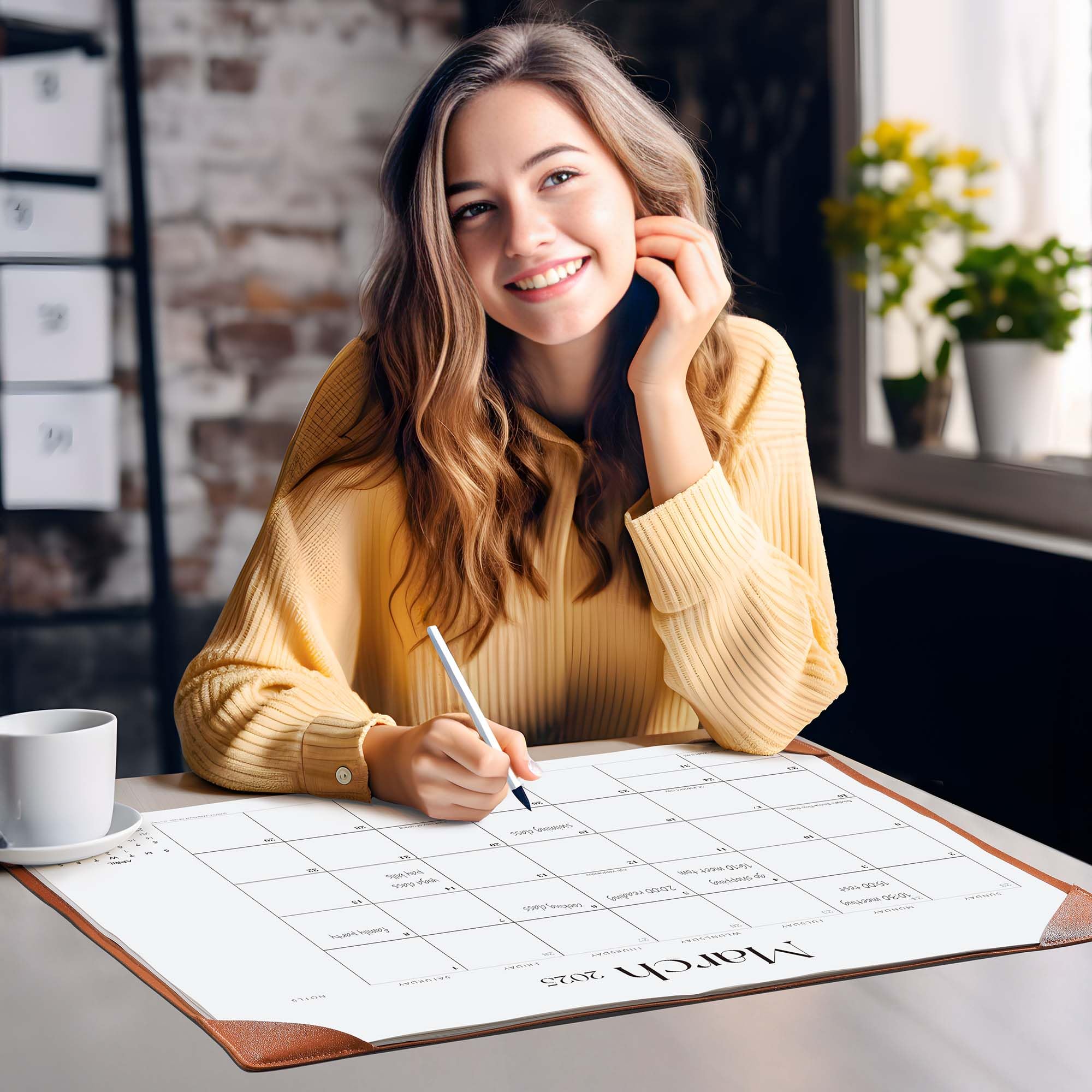 2025-2026 Large Desk Calendar with Blotter Pad | 21