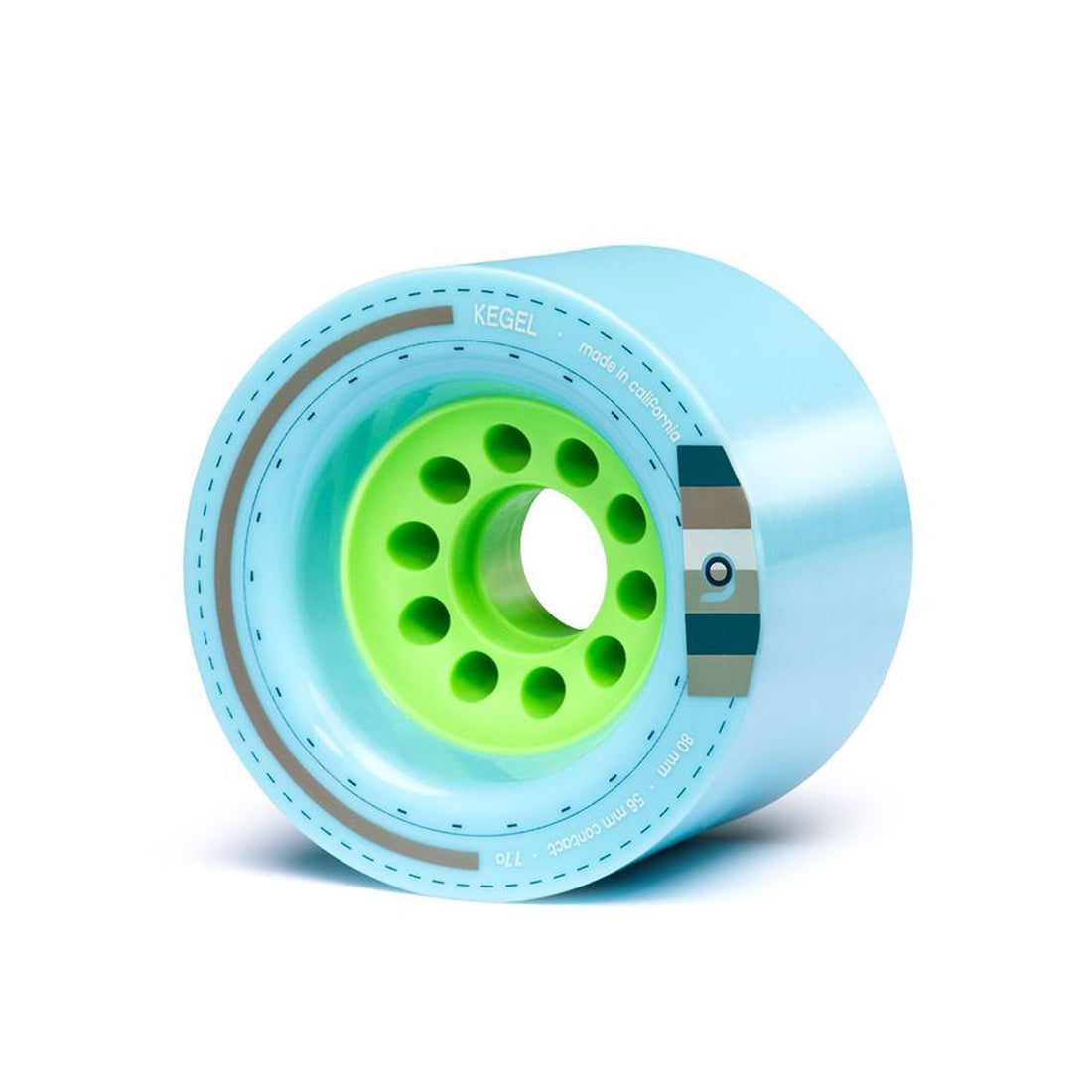 Orangatang Kegal 80mm Longboard Wheels (4-Pack) - High Performance for Cruising, Downhill & Freeride Skateboarding