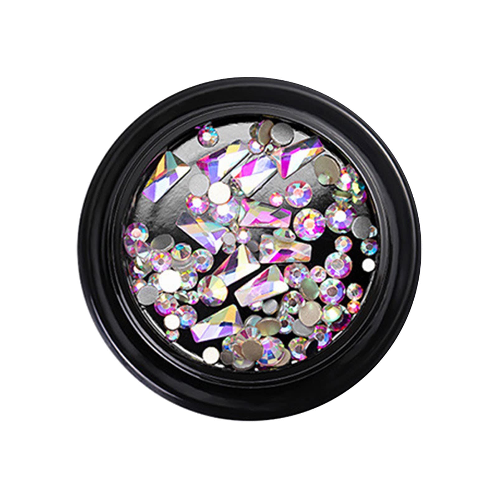 BBZUI Mixed Luxury Square Diamond Nail Flat Drills - 1000pcs Nail Art Rhinestones for DIY Manicure, Phone Cases, Clothes, Shoes, Jewelry & Bag Decoration | Perfect for Nail Salons, Home Crafts & Fashion Accessories