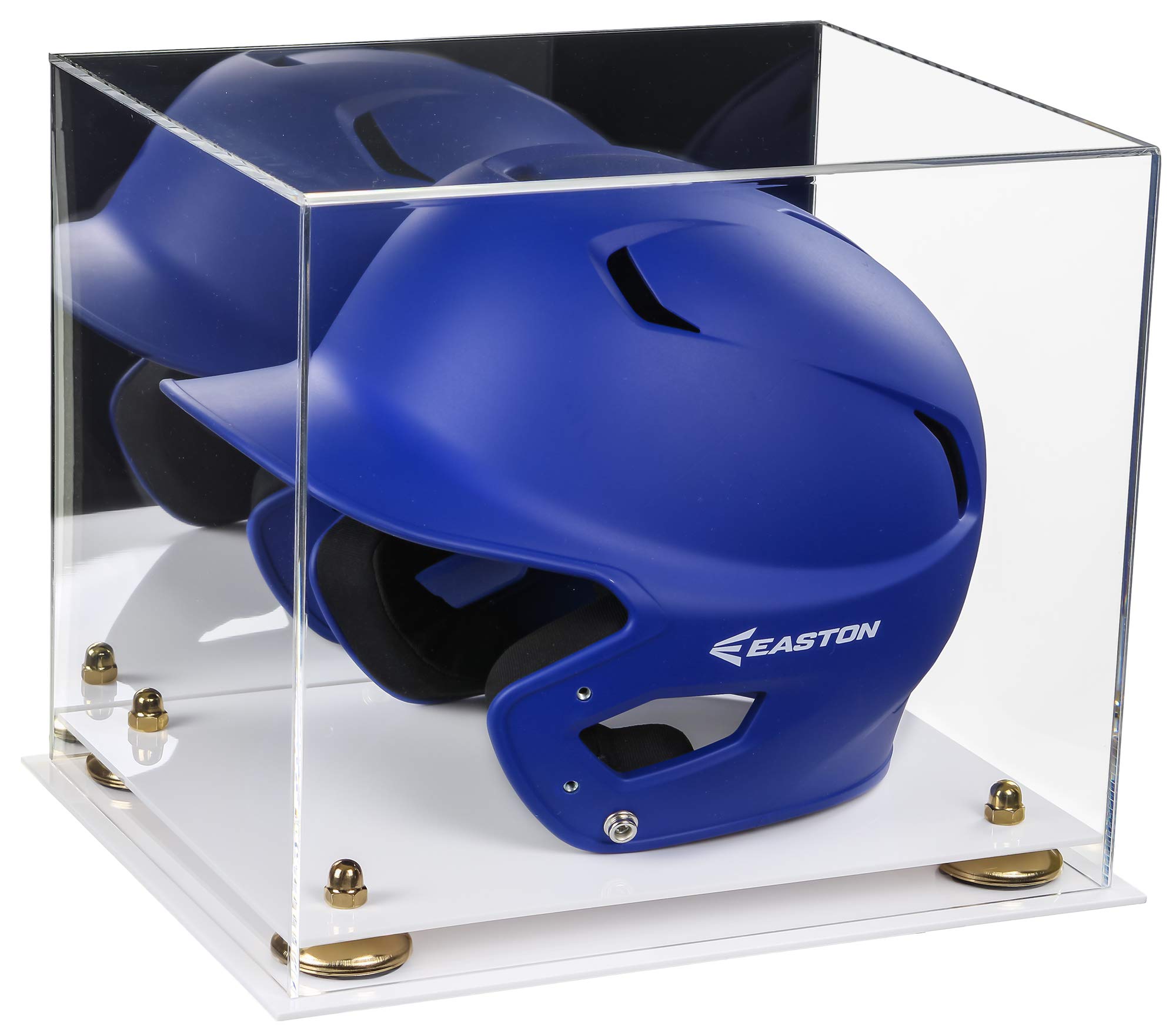 Acrylic Baseball Batting Helmet Display Case - Clear Protective Cover for Collectibles & Memorabilia - Perfect for Showcase in Home, Office, or Sports Memorabilia Collections