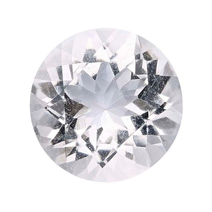 Natural Genuine Arkansas Ice Quartz - White Clear Crystal Quartz Loose Stones 6mm 8mm 10mm Round Cut VVS Quality - Mined and Cut in USA - Perfect for Jewelry Making, Healing Crystals, and Meditation Accessories