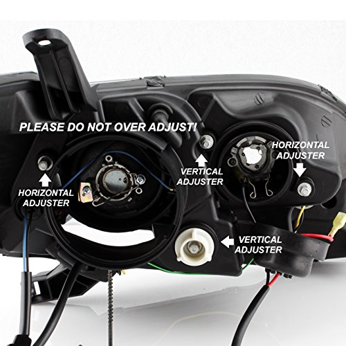 AKKON LED Projector Headlights Assembly for 2015-2020 Toyota Sienna SE & Limited XL30 - Black Bezel DRL Headlights - Upgrade Your Ride with Enhanced Visibility & Style
