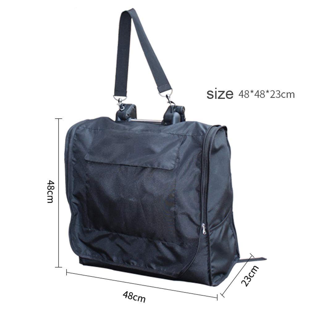 SeedFuture Large Stroller Storage Bag for Babyzen Yoyo - Black Travel Backpack Organizer | Perfect for Diapers, Toys & Essentials on-the-go