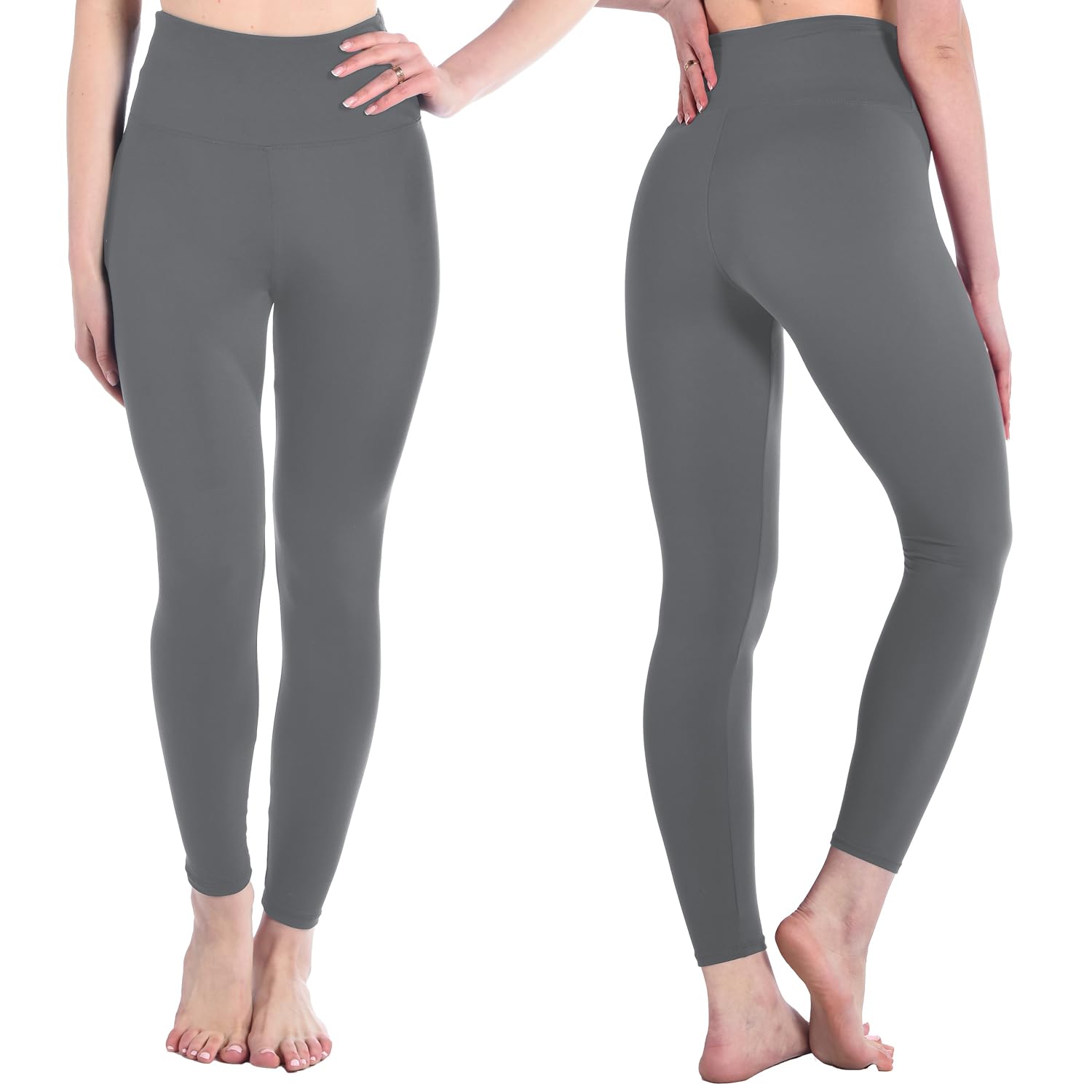 High Waisted Yoga Leggings for Women - Soft & Breathable Workout Pants for Running, Gym & Lounge - Plus Size Activewear with Pockets