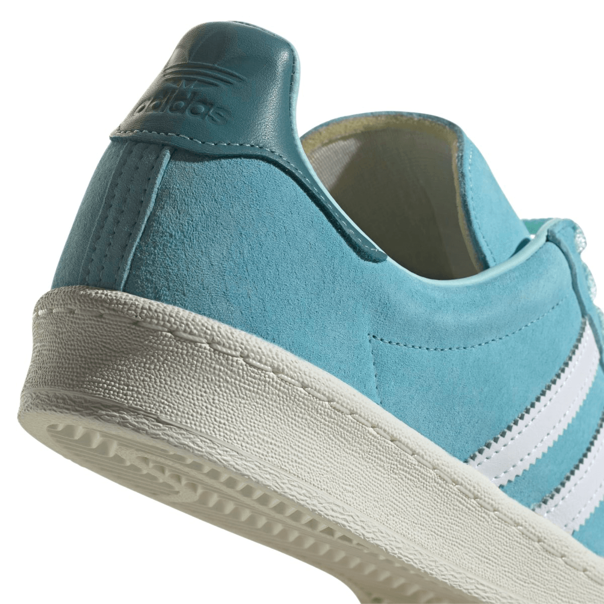 Vintage Adidas Campus 80s Sneakers in Light Aqua - Retro Style Men's & Women's Casual Shoes for Streetwear, Skateboarding & Everyday Fashion