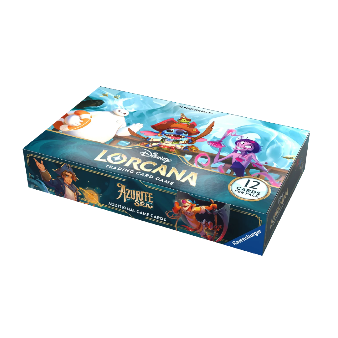 Disney Lorcana Azurite Sea Booster Box - 36 Packs of Trading Cards for Collectors & Gameplay | Perfect for TCG Enthusiasts and Disney Fans